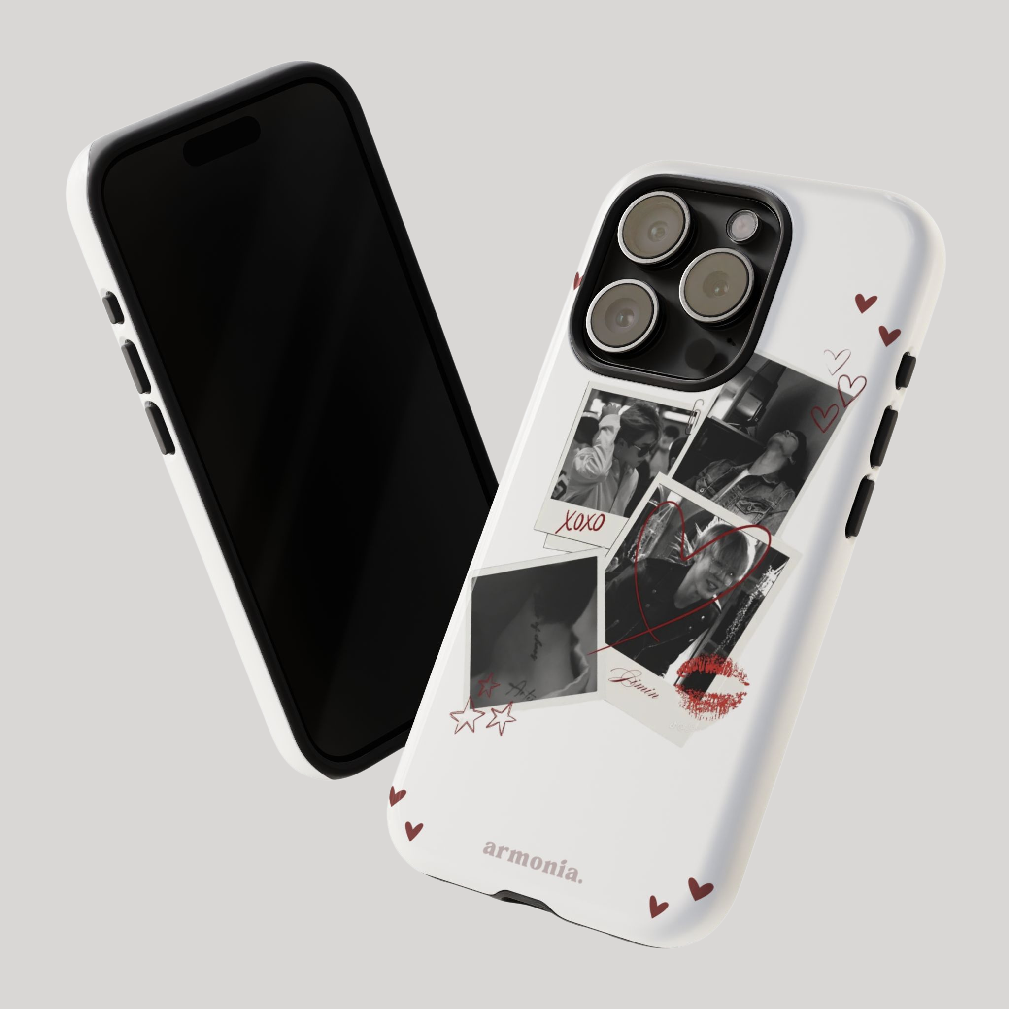 Jimin ''XOXO'' Polaroid Love – Artistic Tough Phone Case Gift for ARMYs