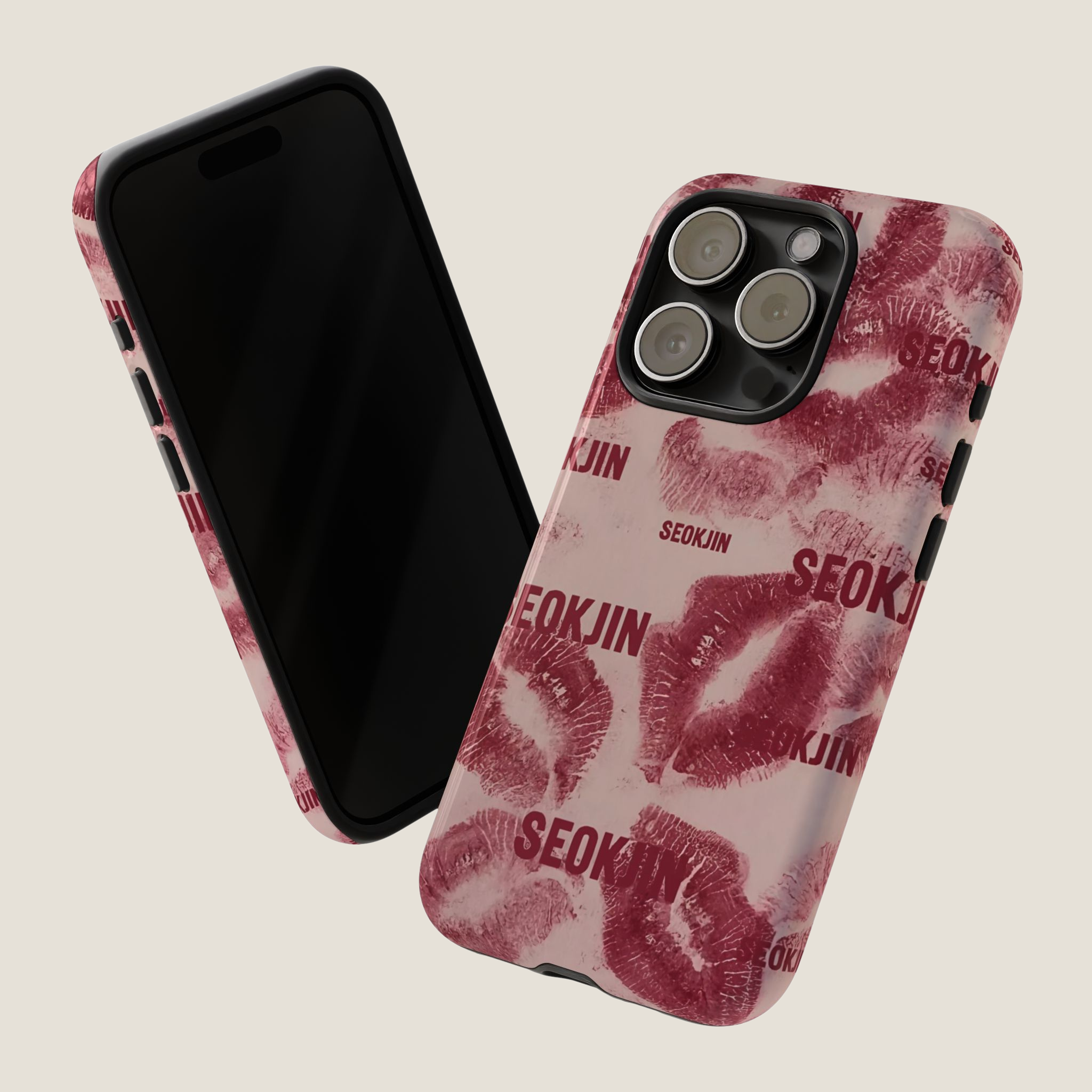 Jin ''Kissed You'' – Jin Fan Art Tough Phone Case Gift for BTS ARMYs