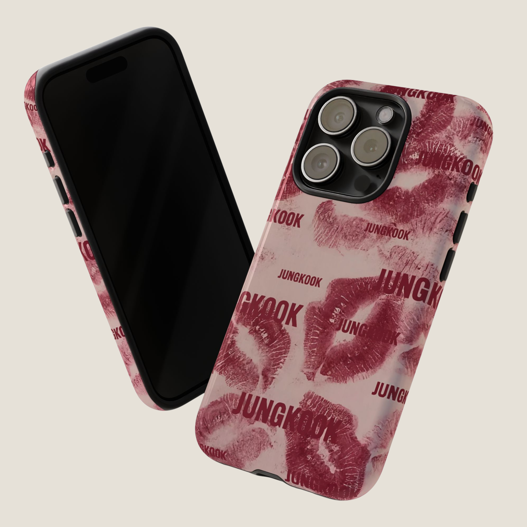 Jungkook ''Kissed You'' – Jungkook Fan Art Tough Phone Case Gift for BTS ARMYs