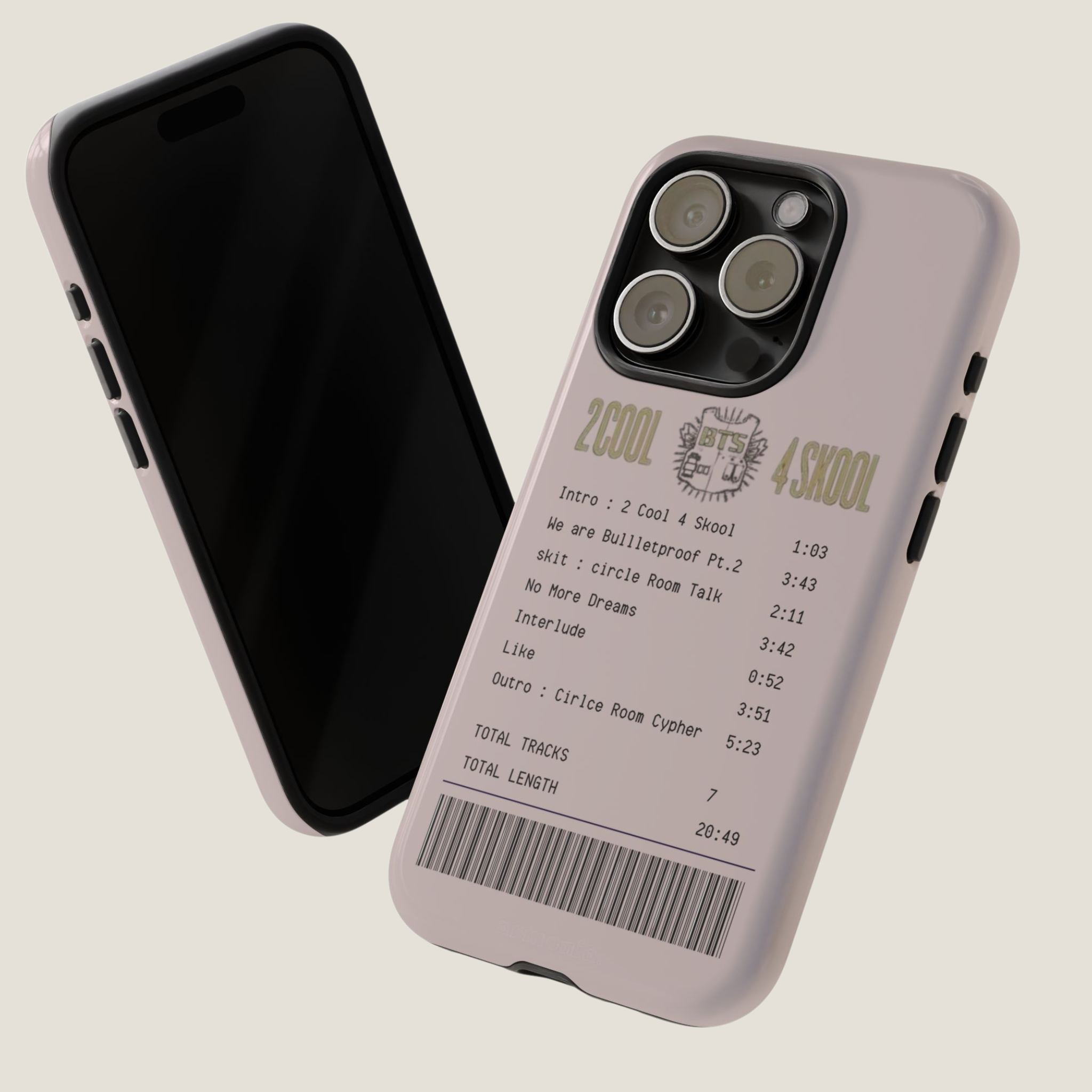 2 COOL 4 SKOOL | Debut Era Concert Ticket BTS Tough Phone Case