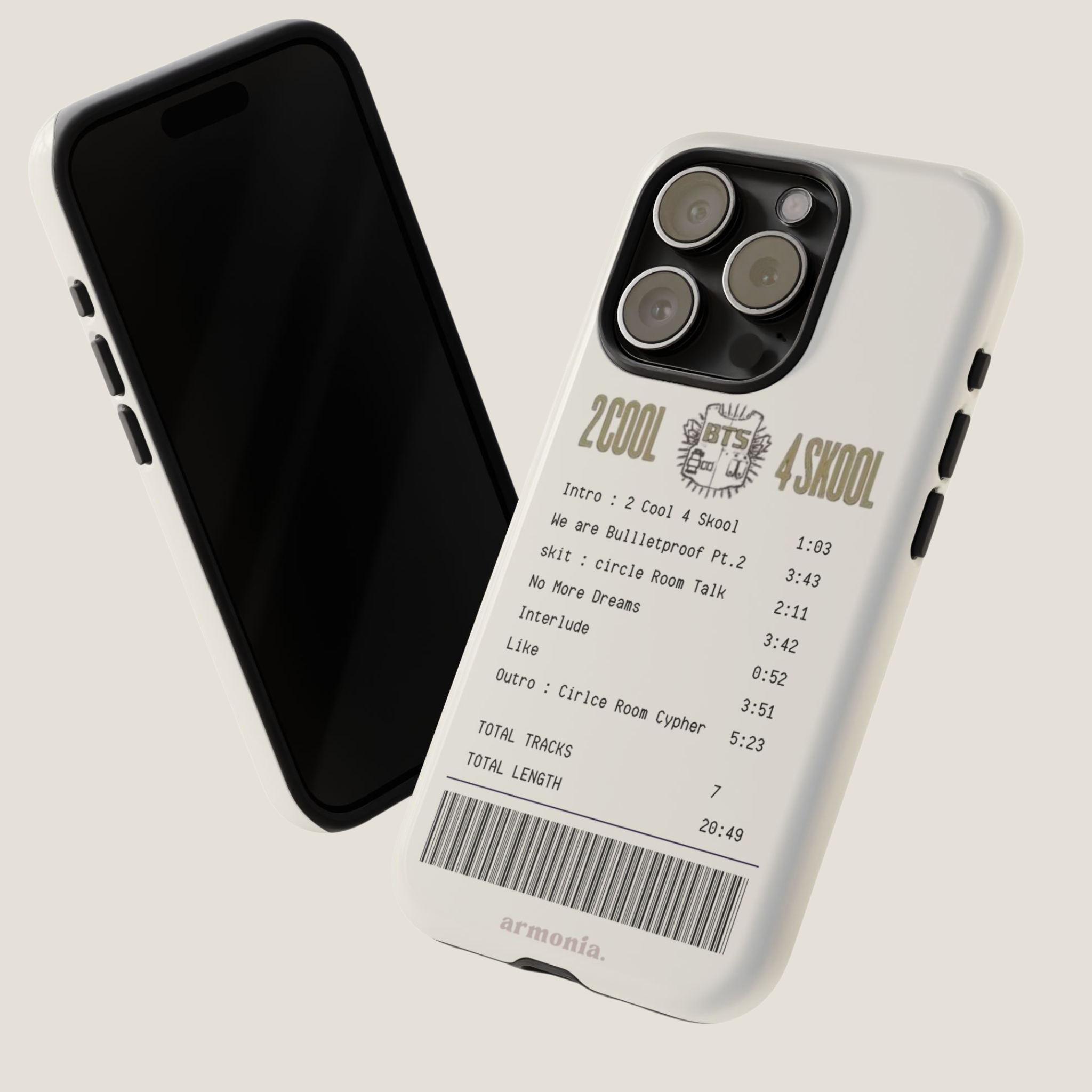 2 COOL 4 SKOOL | Debut Era Concert Ticket BTS Tough Phone Case