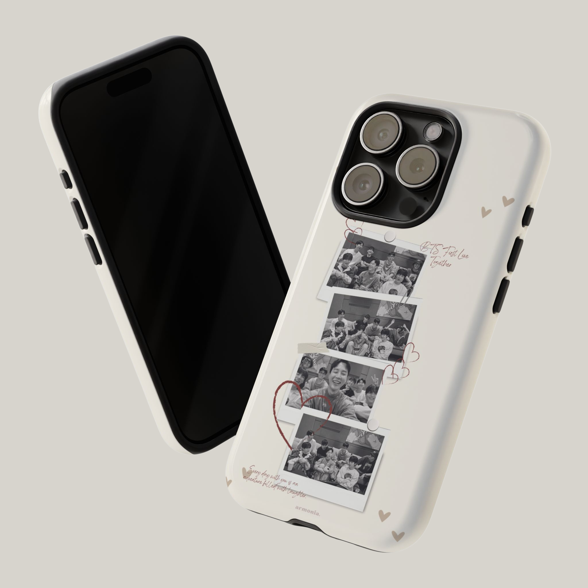 BTS First Live Together |  Polaroid Memory Tough Phone Case Gift for ARMYs