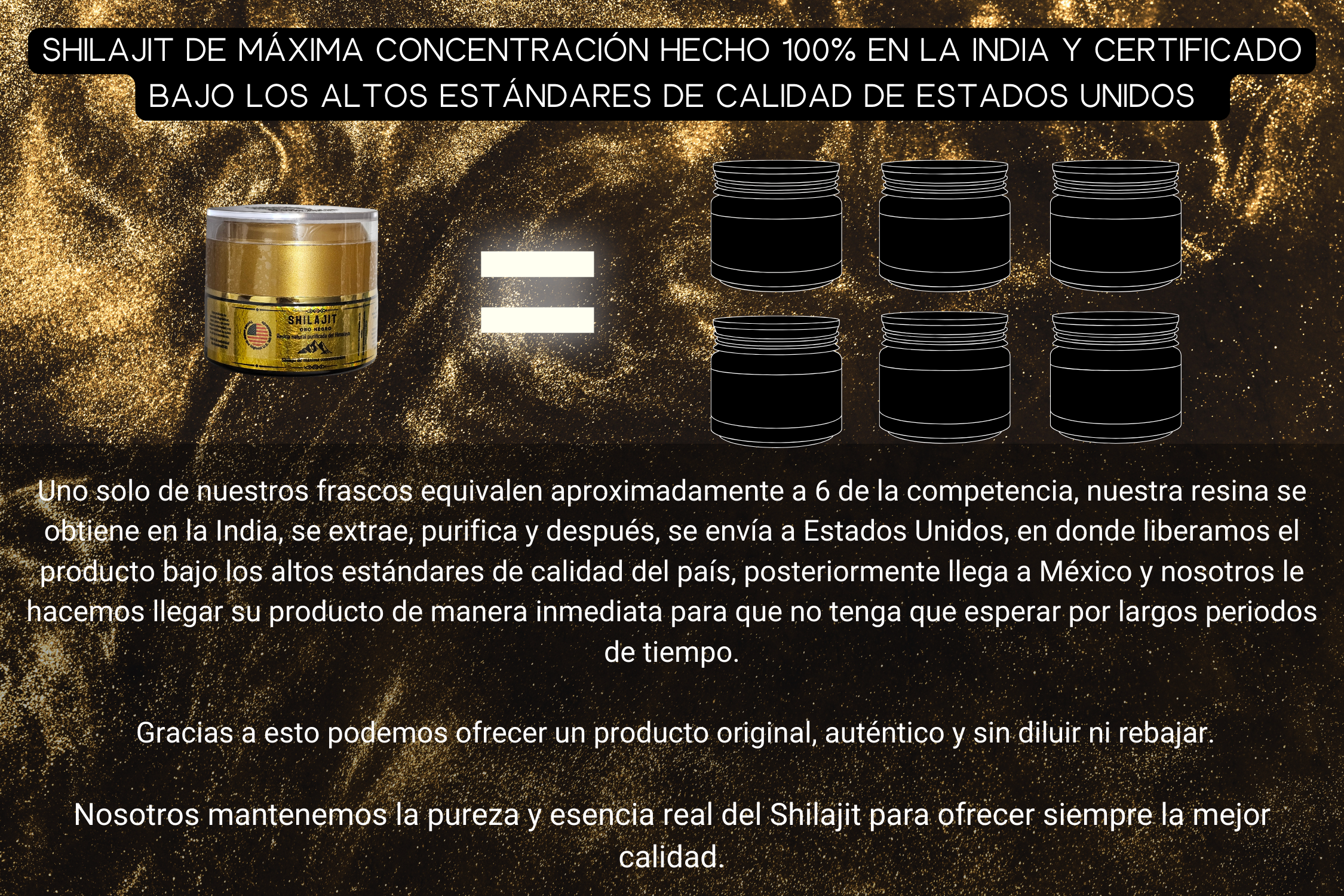 Shilajit del Himalaya Grado Oro