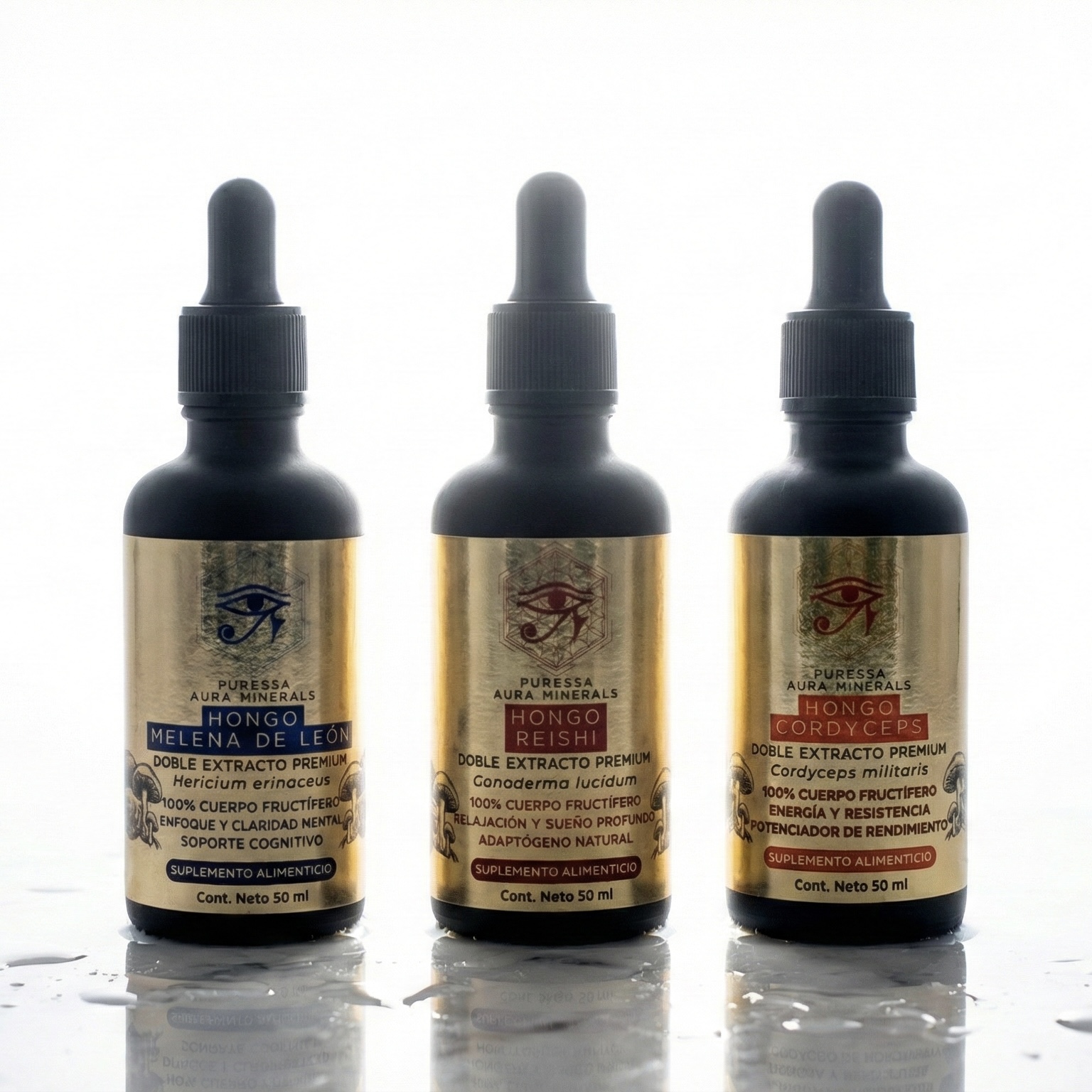 Hongos Adaptógenos Kit Completo - 50 ml