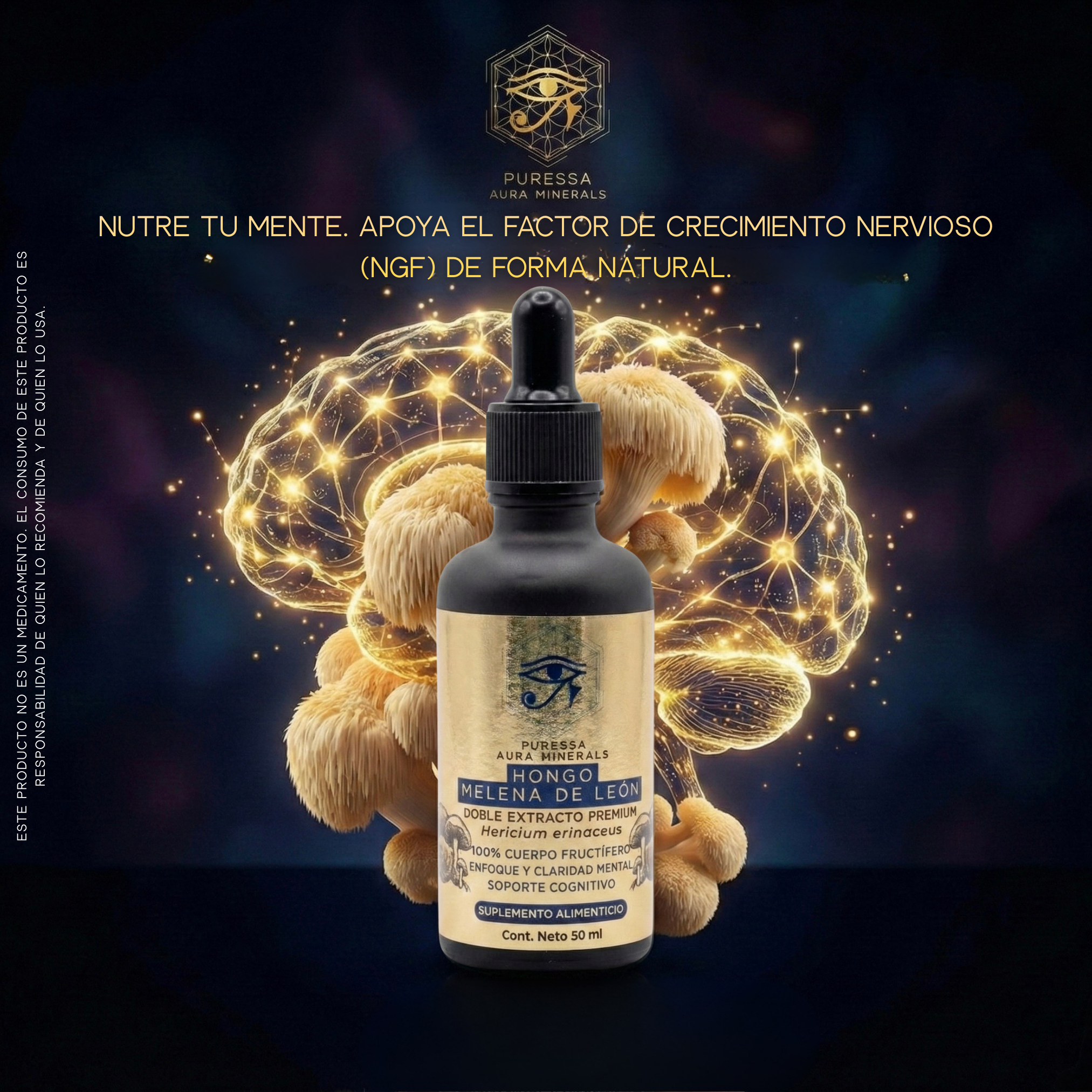 Hongo Melena de León Doble Extracto - 50 ml