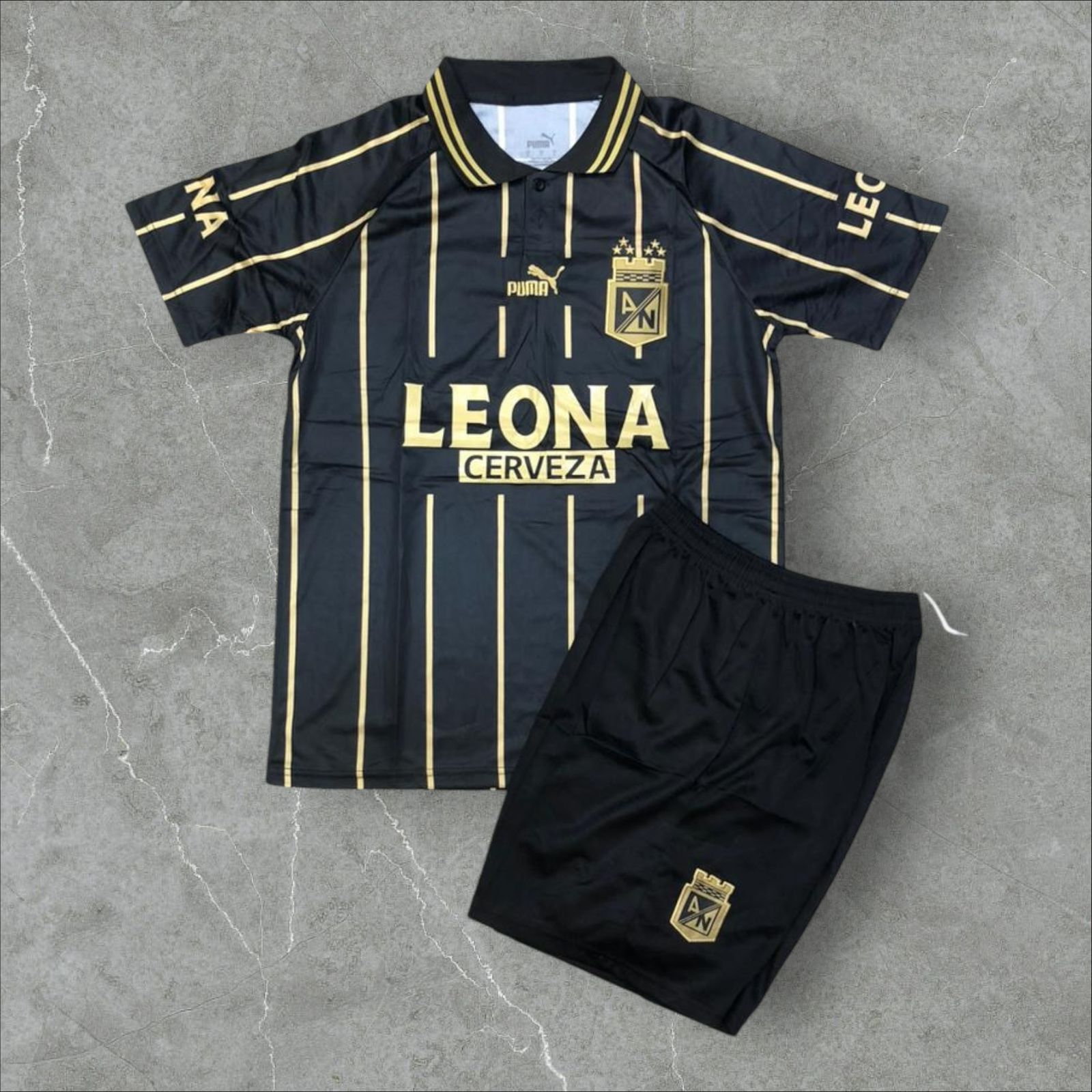 Conjunto Retro Atlético Nacional Leona Negro