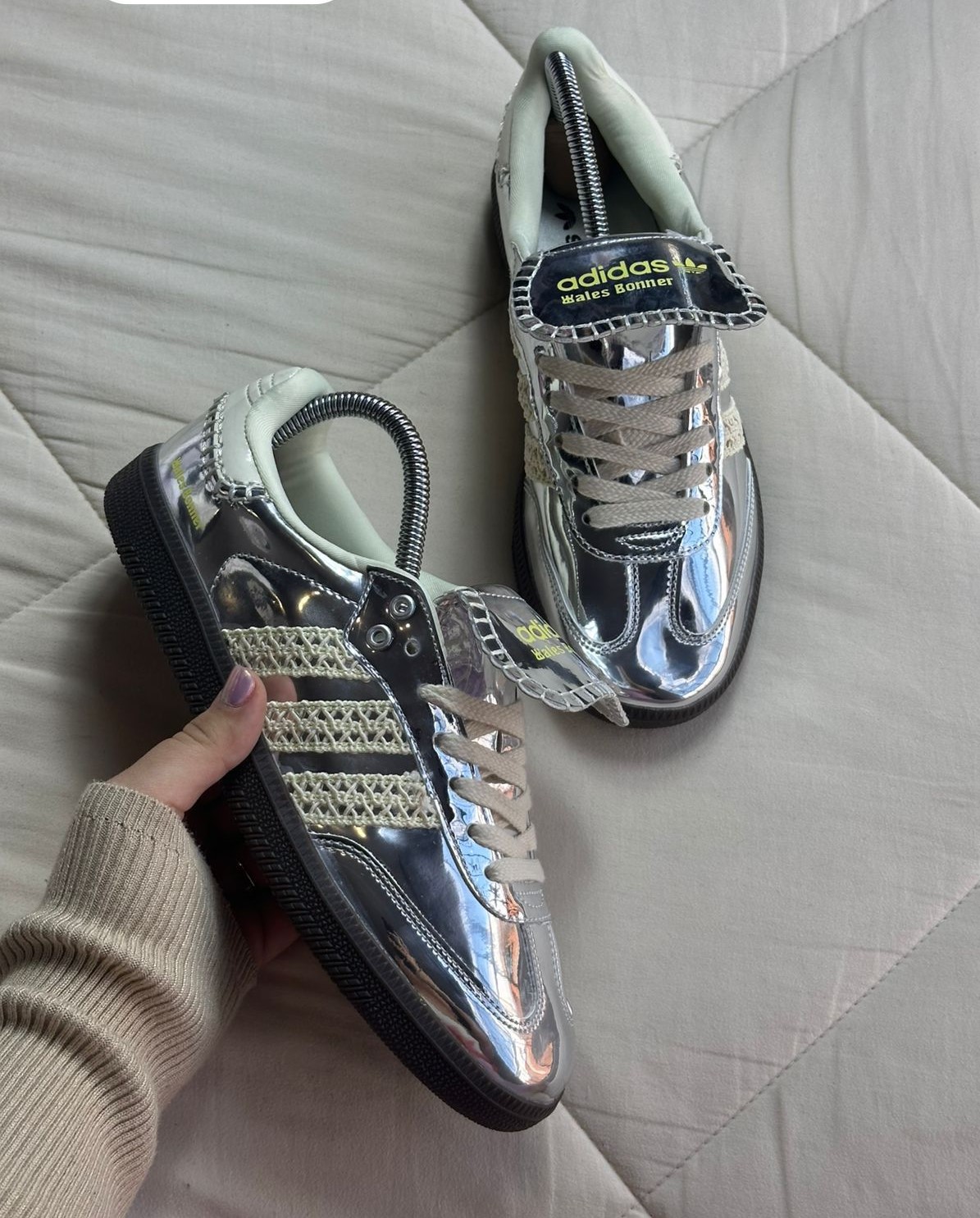 Adidas Samba Wales Bonner Silver Metallic