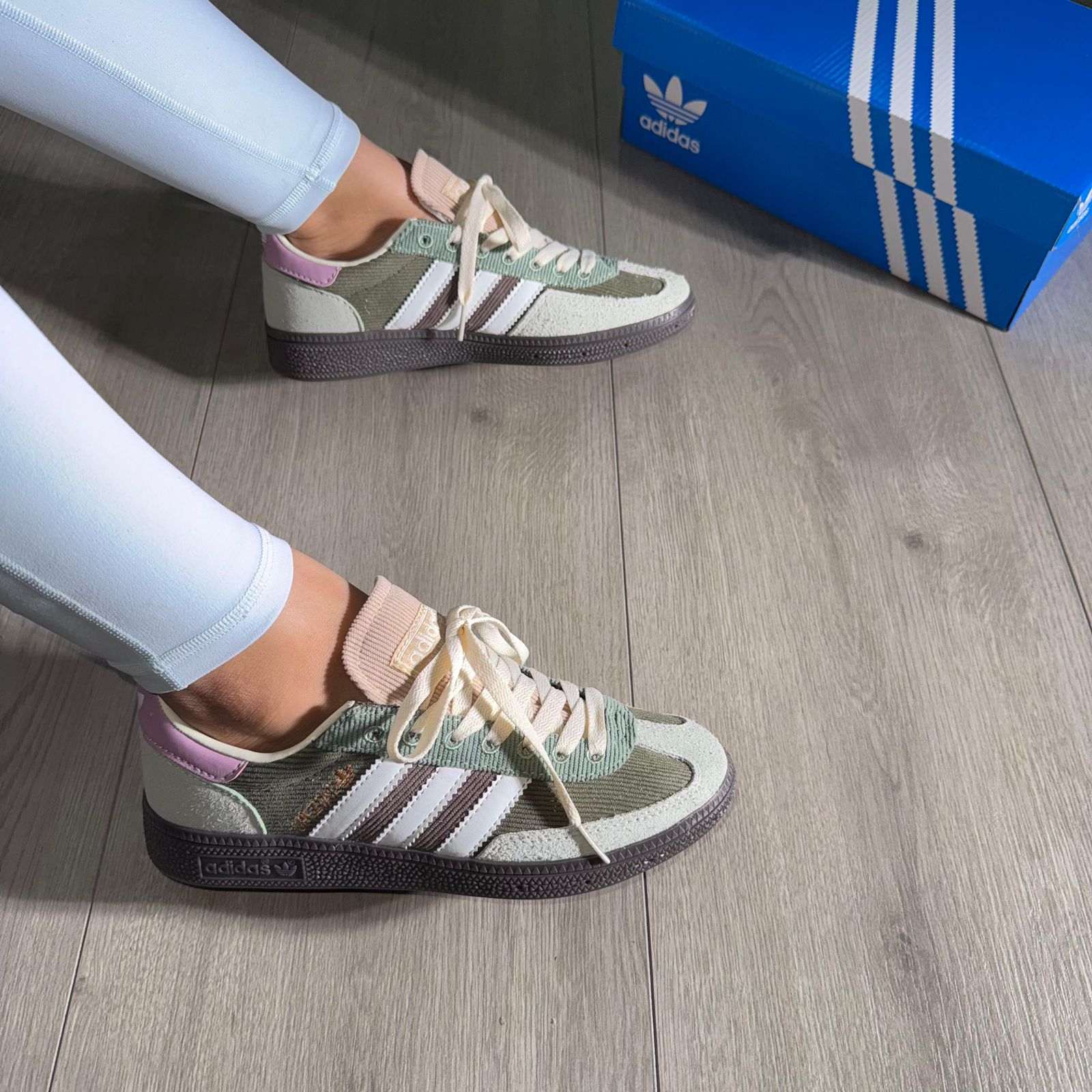 Adidas Handball Spezial Silver Green Magic Mauve