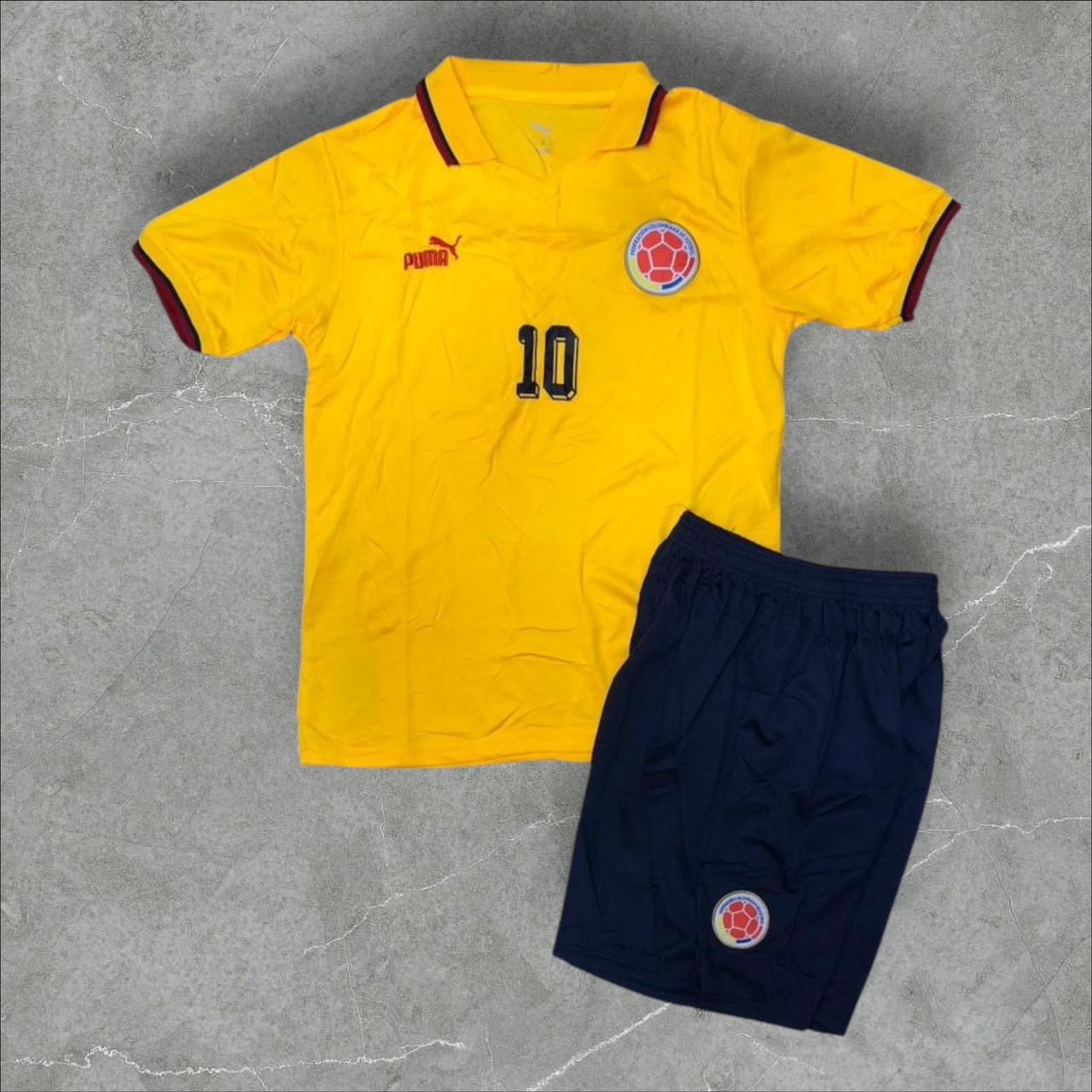 Conjunto selección Colombia Retro Pibe Valderrama
