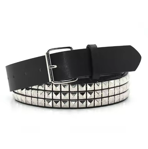 Black studded belt