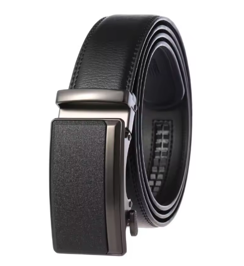 Men's Black Leather Belt