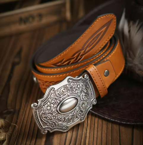 Vintage Western Leather Belt