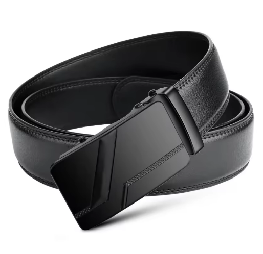 Men's Black Leather Belt