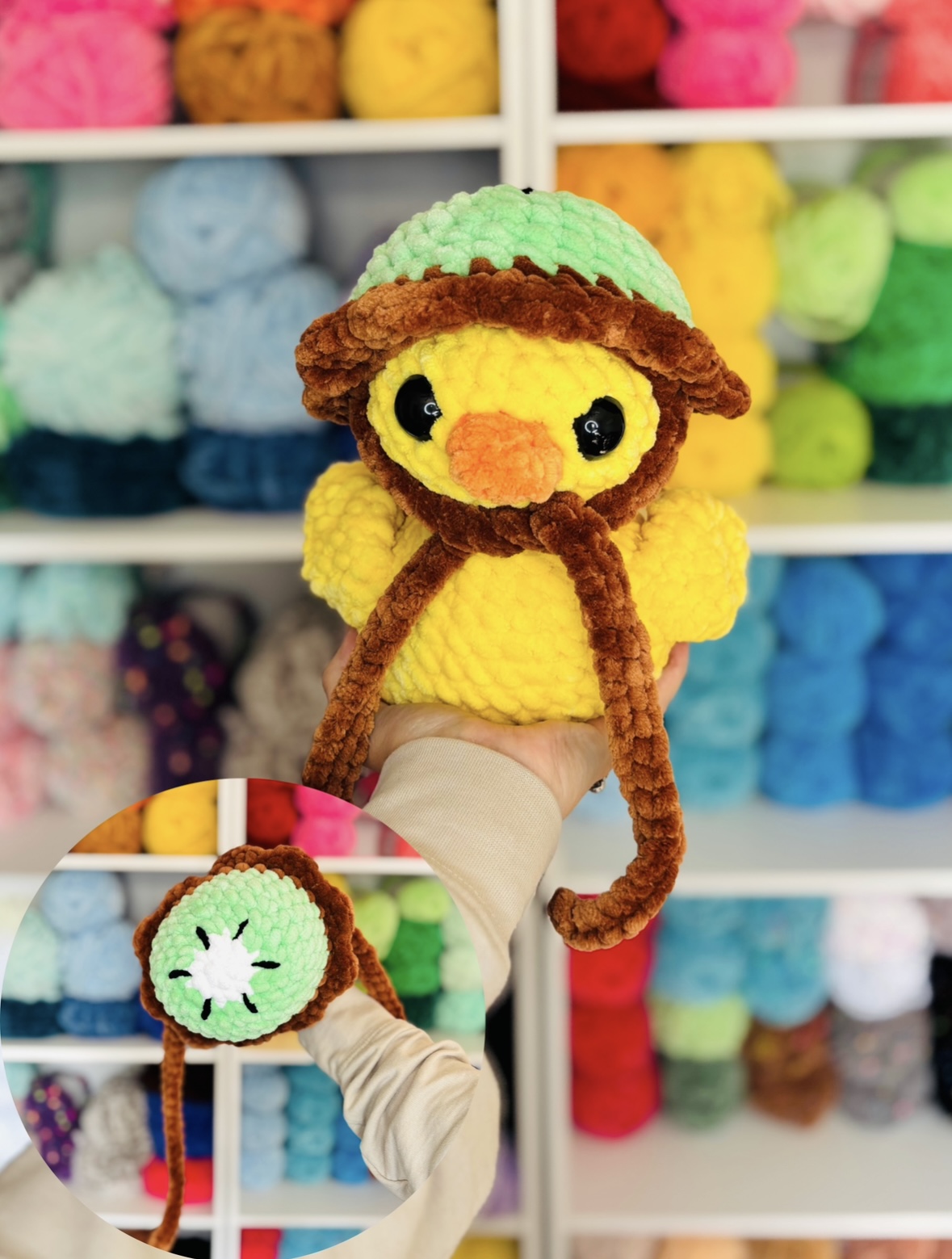 Kiwi Fruit Hat Ducky