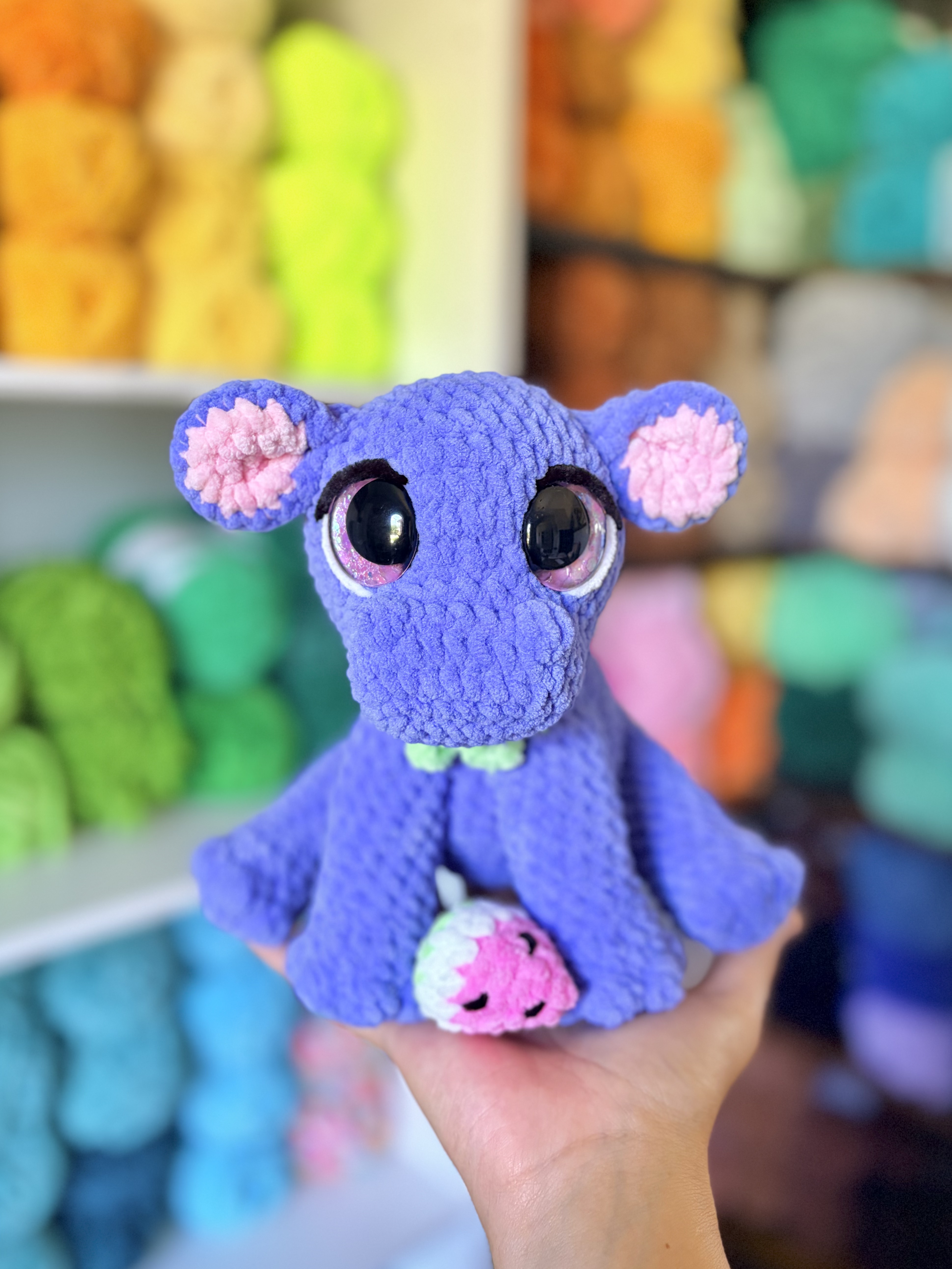 Hippo with Watermelon and Lilly Pad