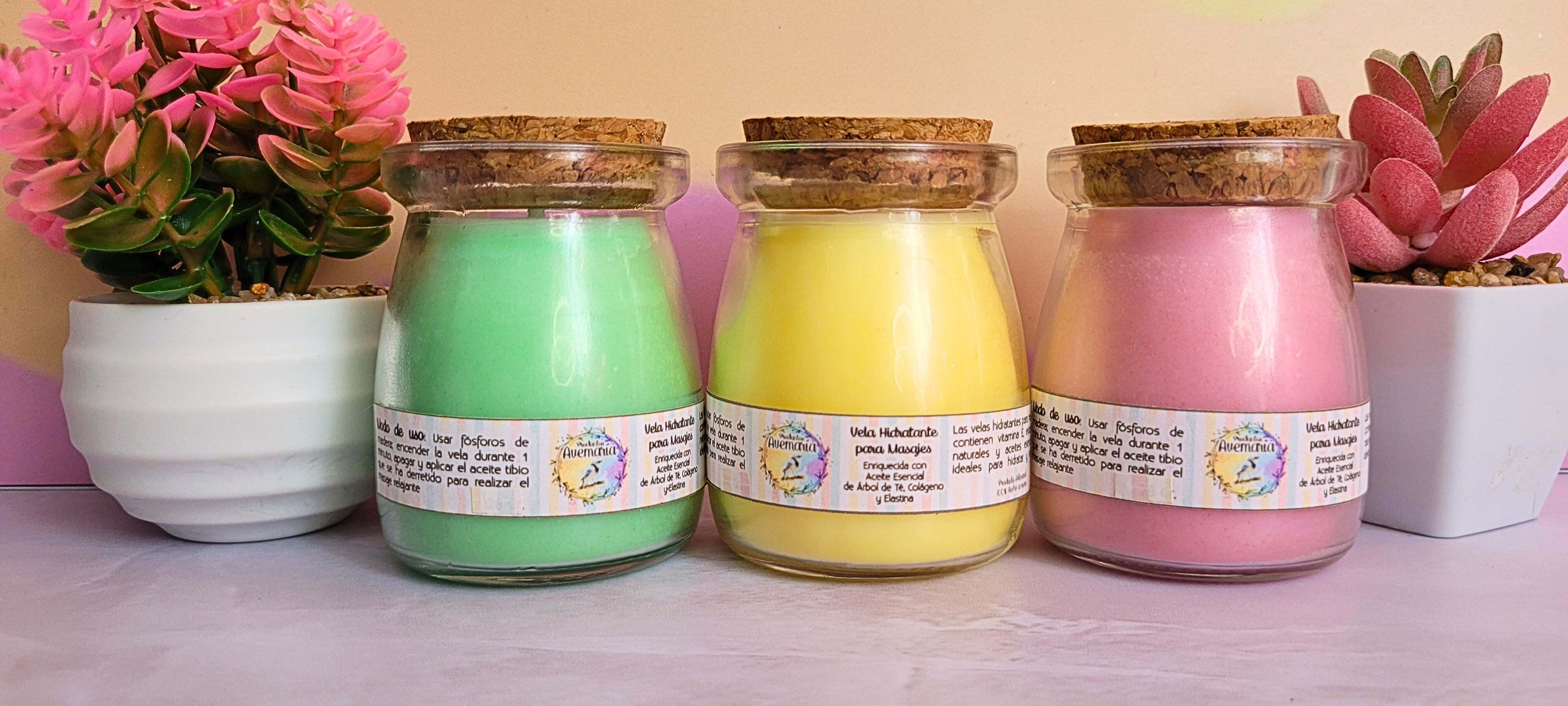 VELAS HIDRATANTES  PARA MASAJES