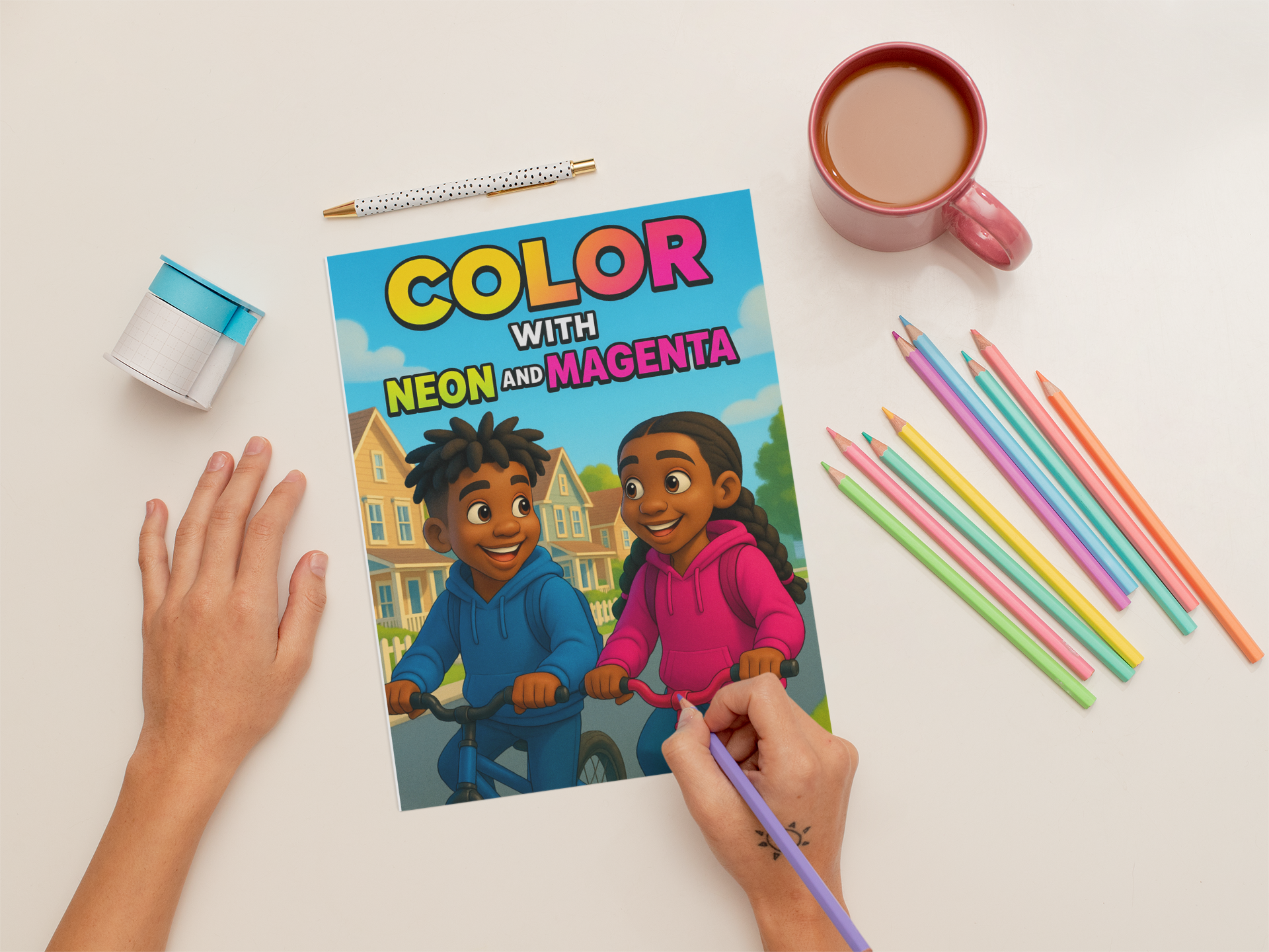 Color with Neon and Magenta