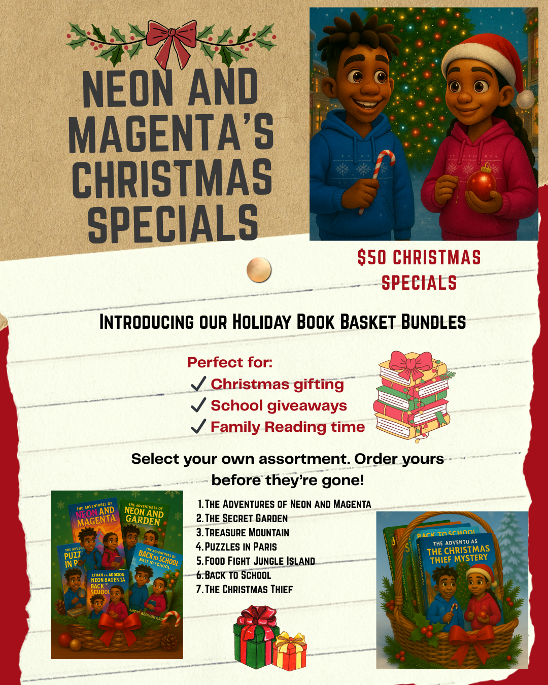 Neon and Magenta Book Bag Bundle!