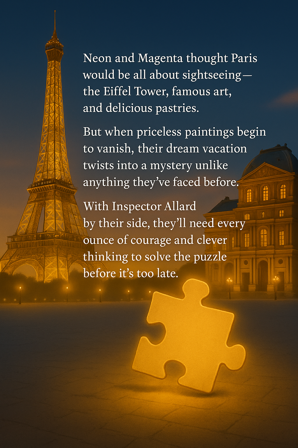 The Adventures of Neon and Magenta Puzzles in Paris