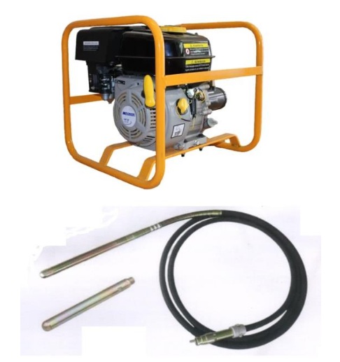 Vibrador con manguera de 7 Mts