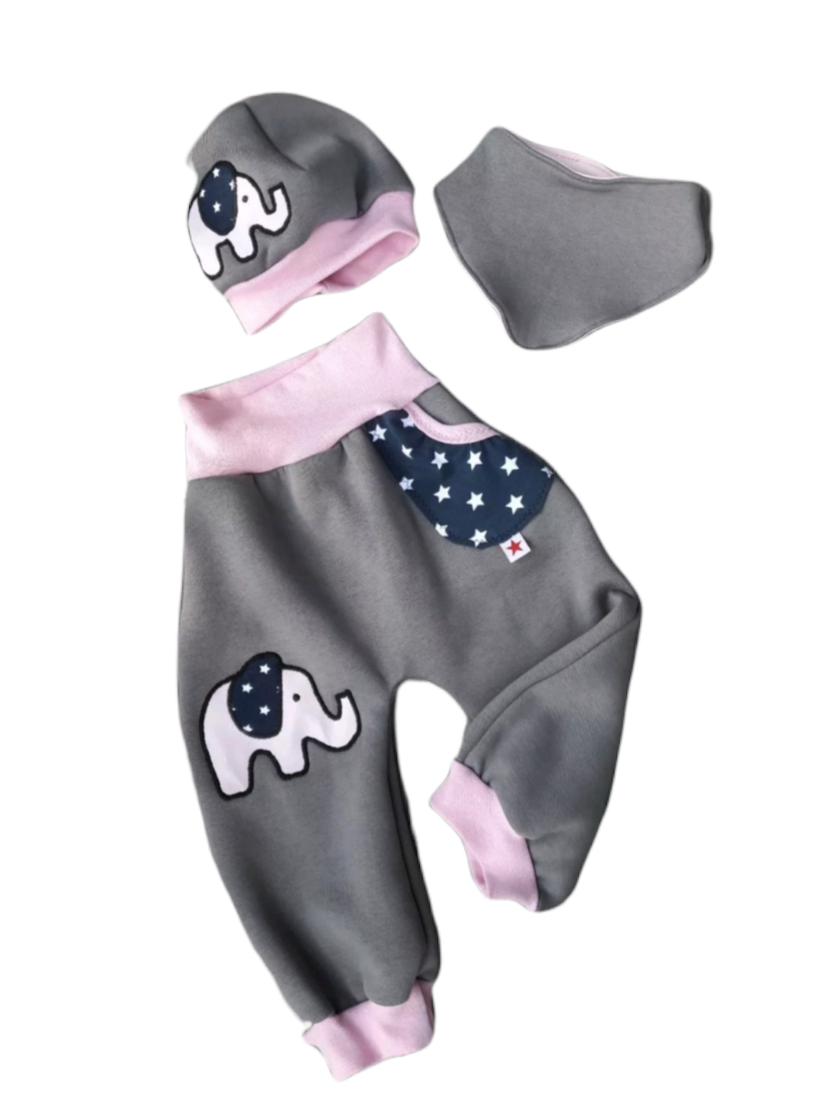 Baby-Set mit Elefantenmotiv