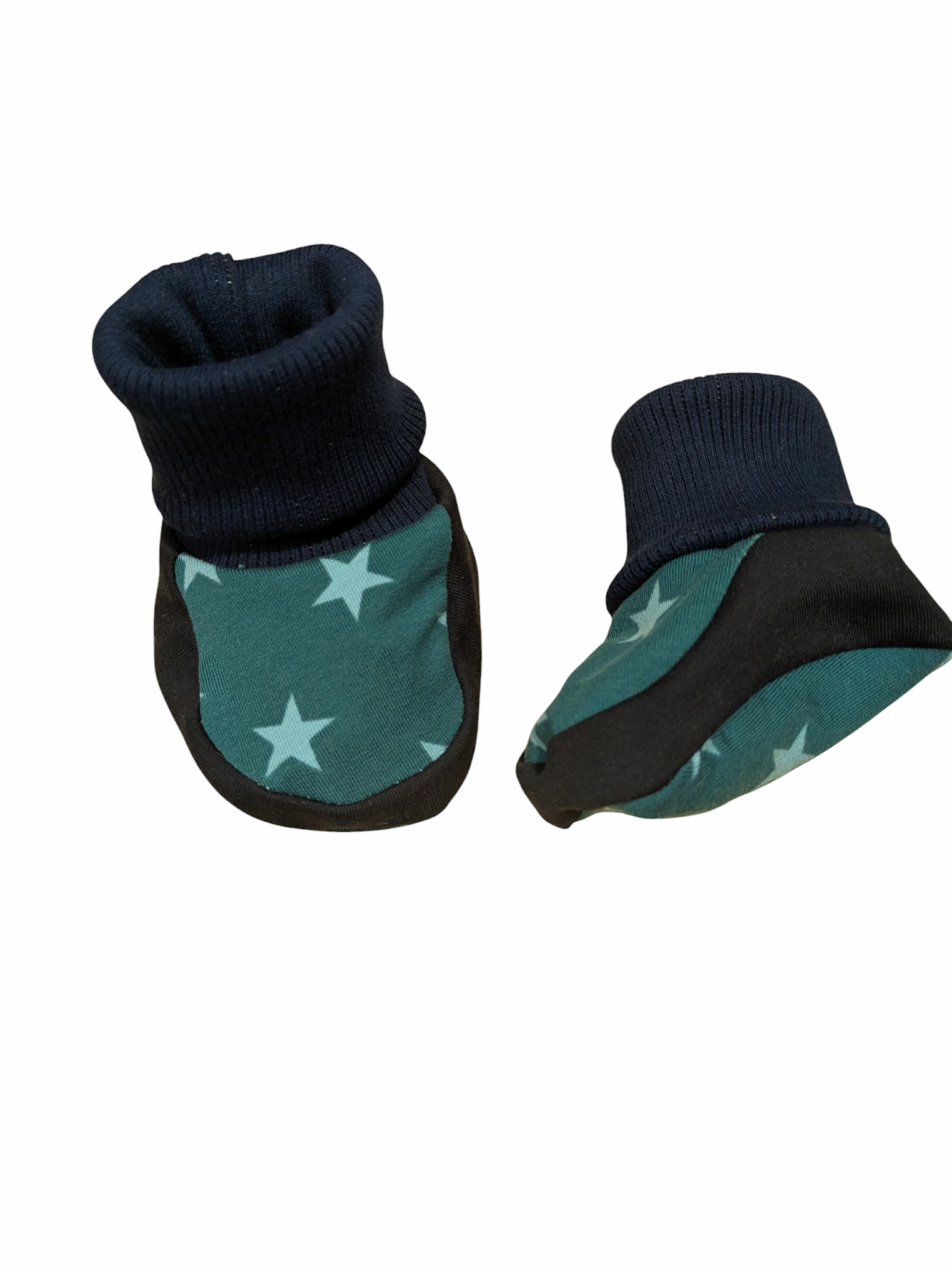 Babyschuhe mit Sternenmuster in den Gr.50/56 und,62/68