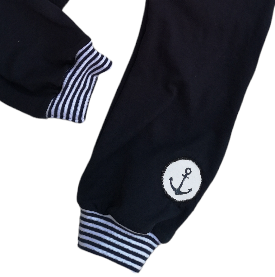 Kinderhose / Jogger mit Anker-Motiv in den Gr. 50/56 bis 140 aus Jersey 