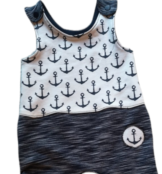 Babystrampler mit Anker-Motiv