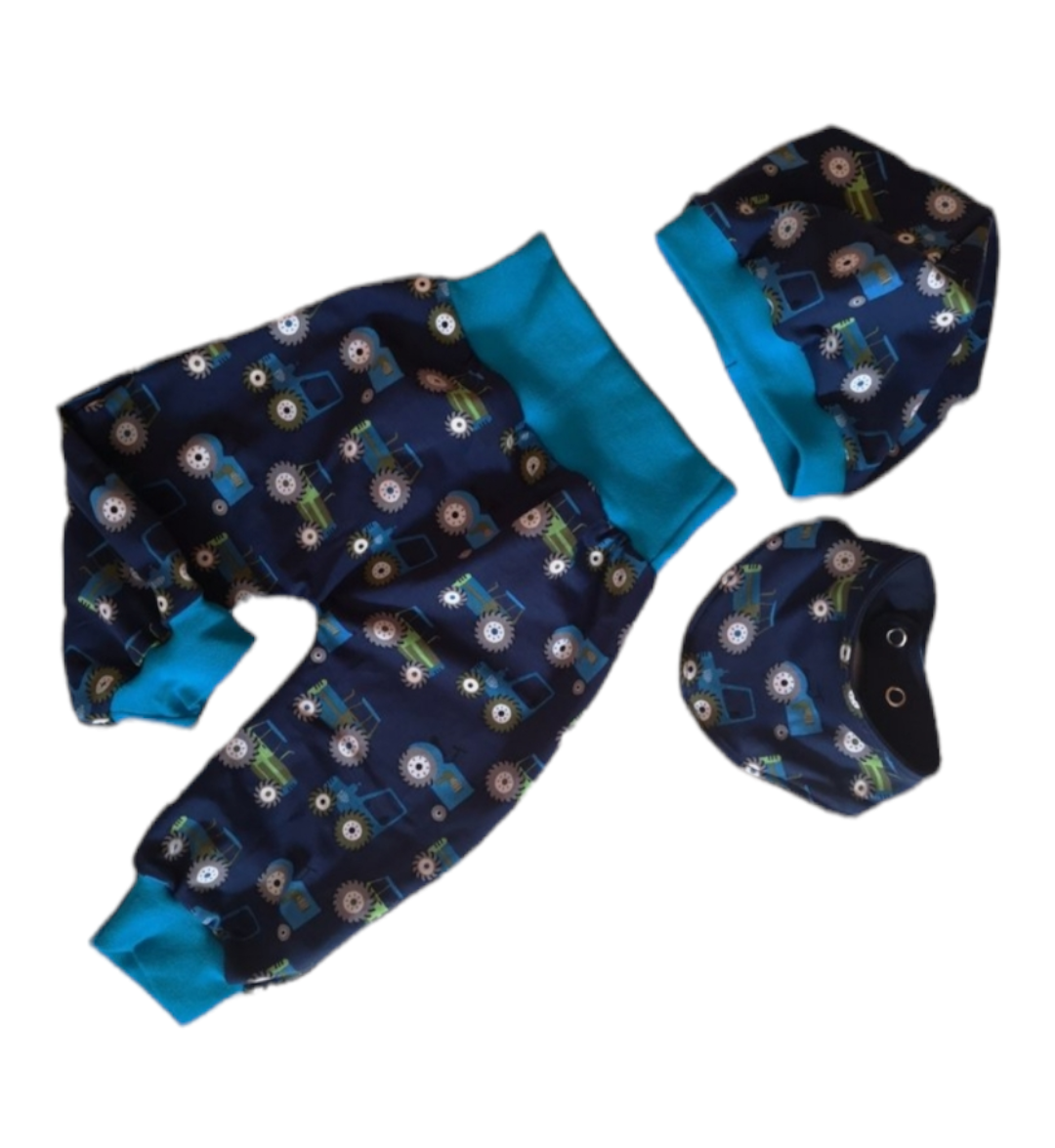 Baby-Set mit Traktor-Motiv