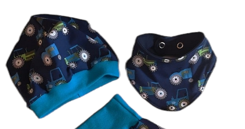 Baby-Set mit Traktor-Motiv