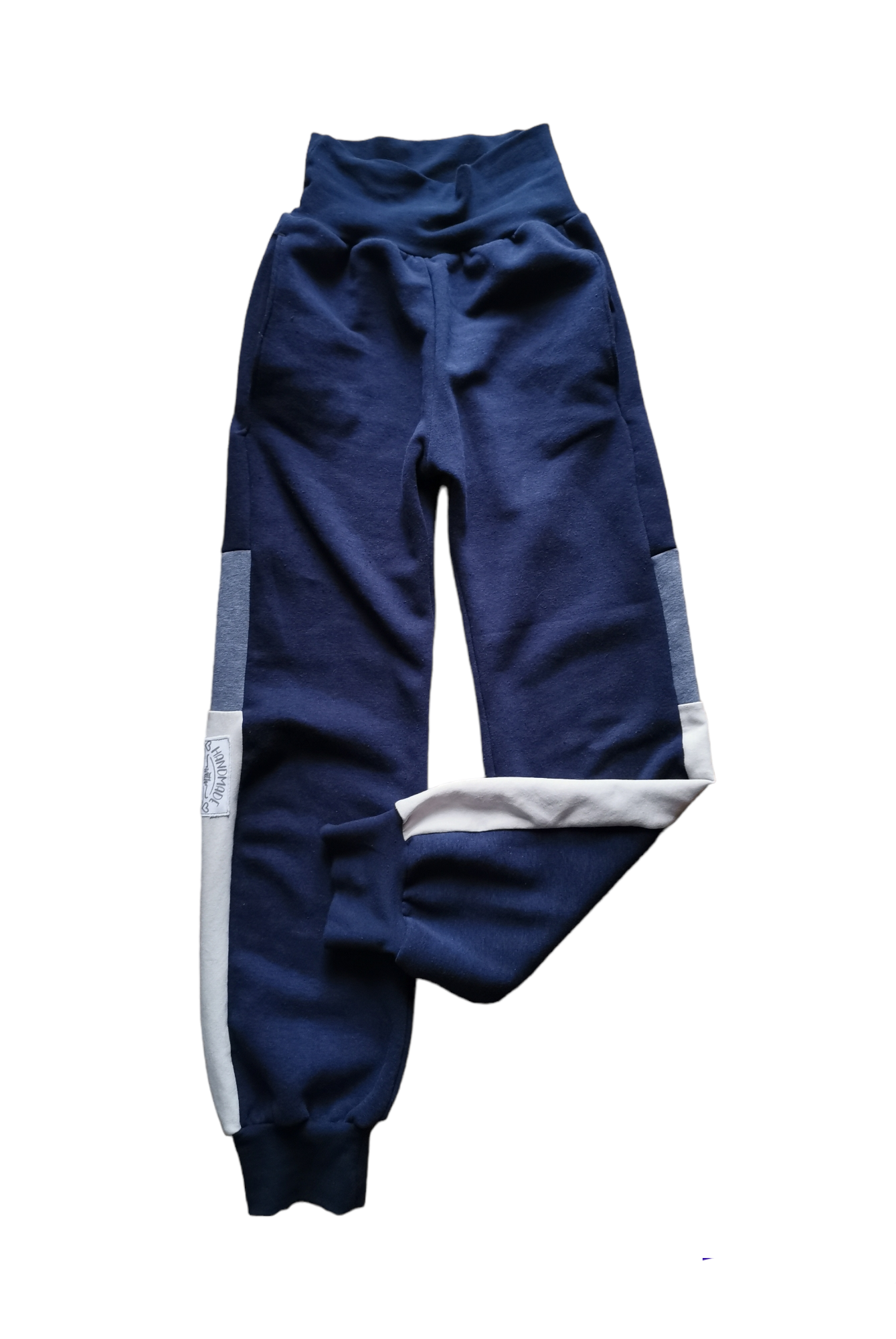 Dunkelblaue Pumphose / Jogger in den Gr.50/56 bis 140 aus Jersey 