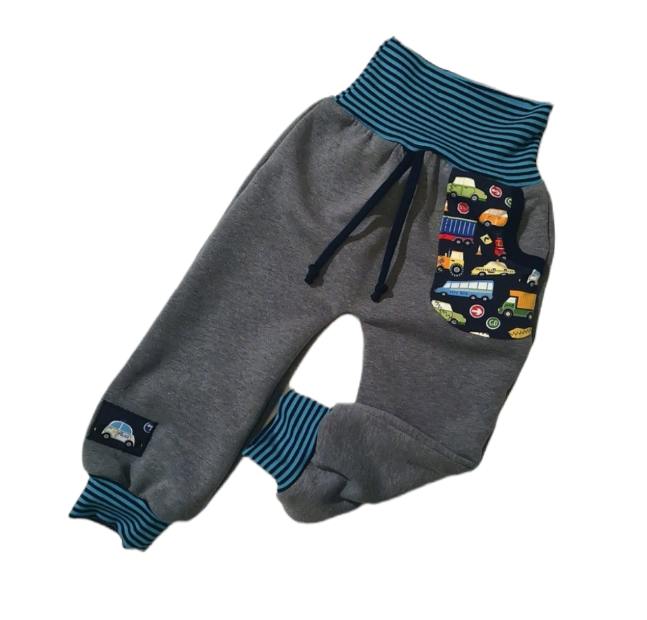 Kinderhose / Jogger "Stop and go 2 " in den Gr. 50/56 bis 140 aus Jersey