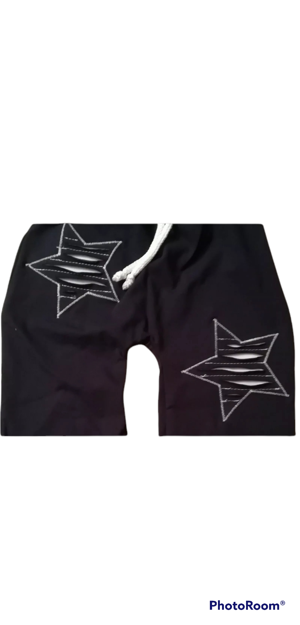 Kinderhose mit ,, weißen Sternen " in den Gr. 50/56 bis 140 aus Jersey 