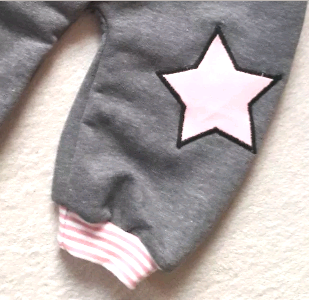 Babyhose mit Sternmotiv 2 in den Gr. 50/56 bis 140 aus Jersey
