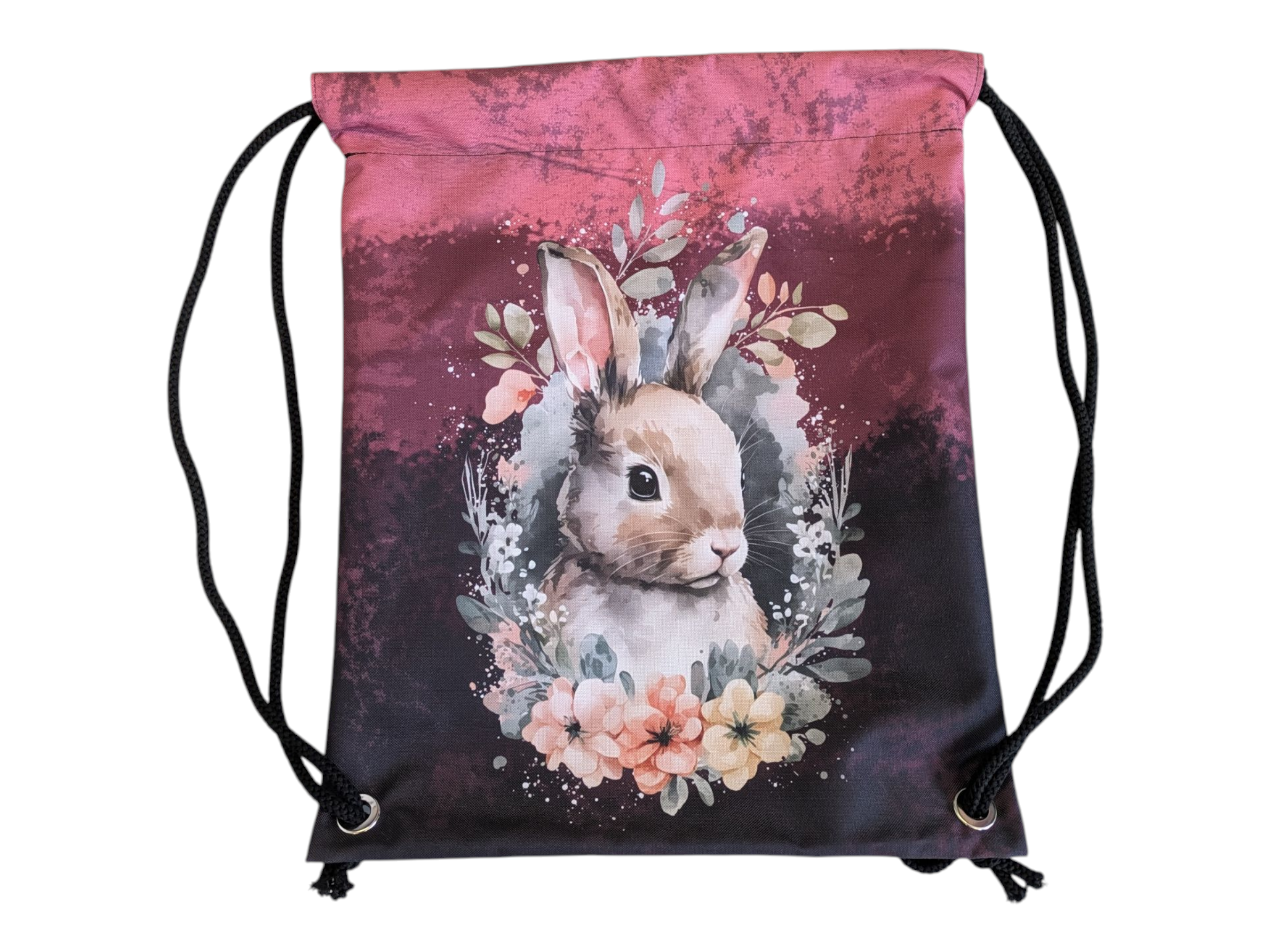 Turnbeutel mit Hasenmotiv