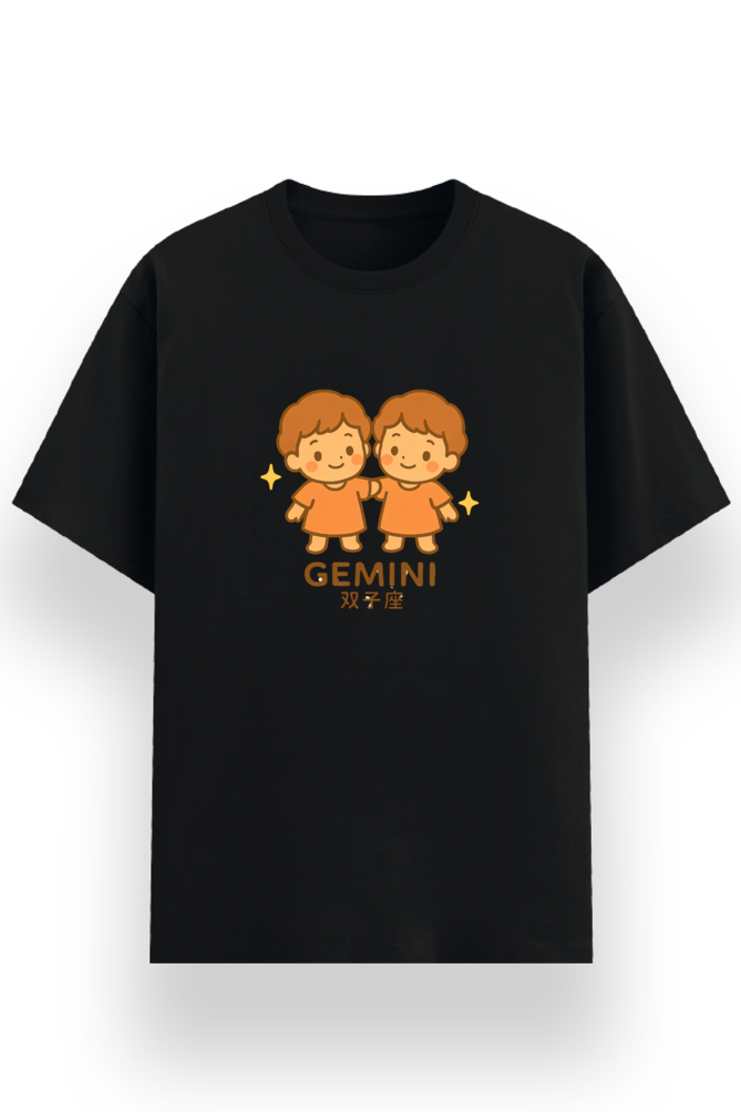 Gemini Zodiac Graphic T-Shirt