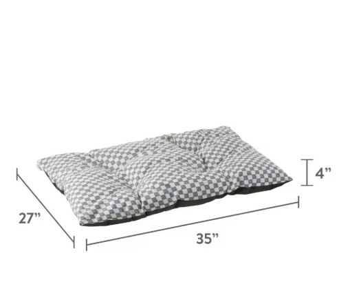 Checkered Dog Bed
