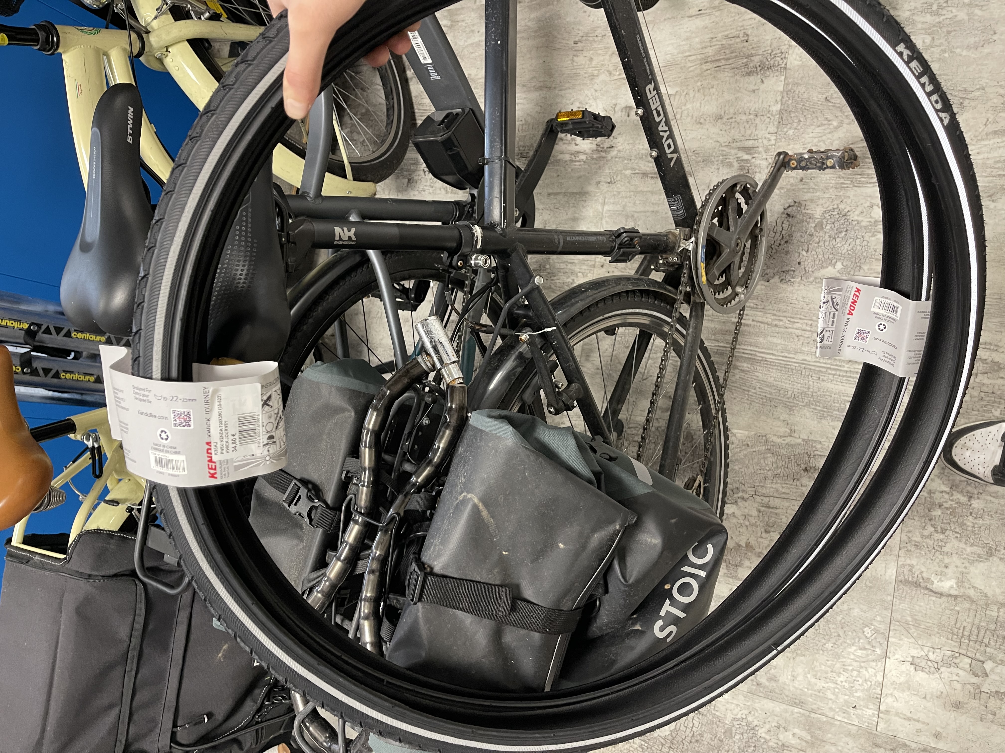 changement pneu vélo 