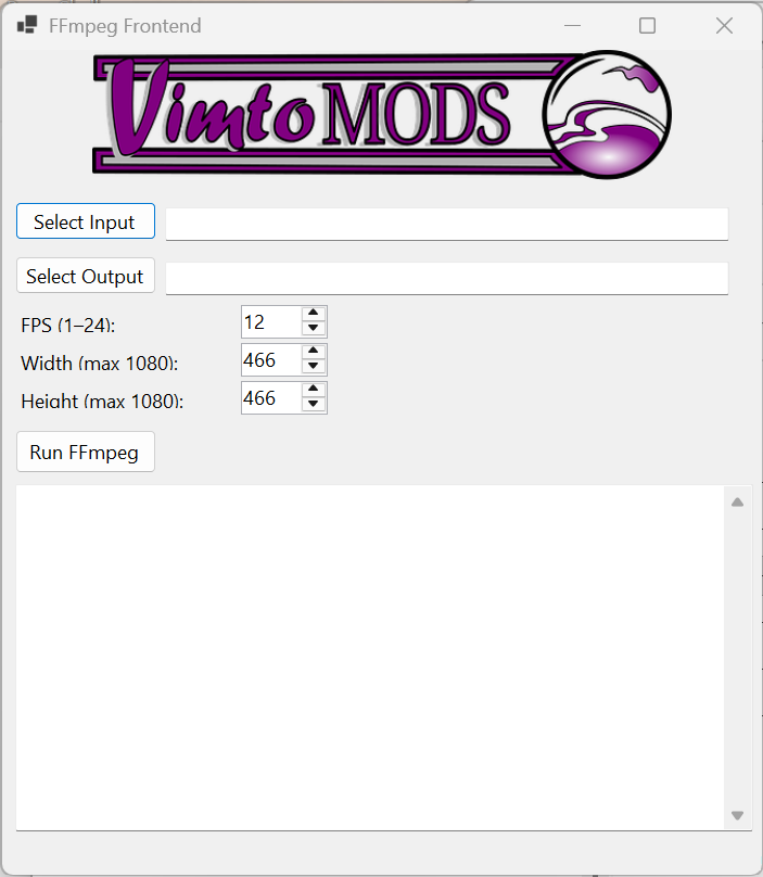 Vimtomods FFmepg Video converter