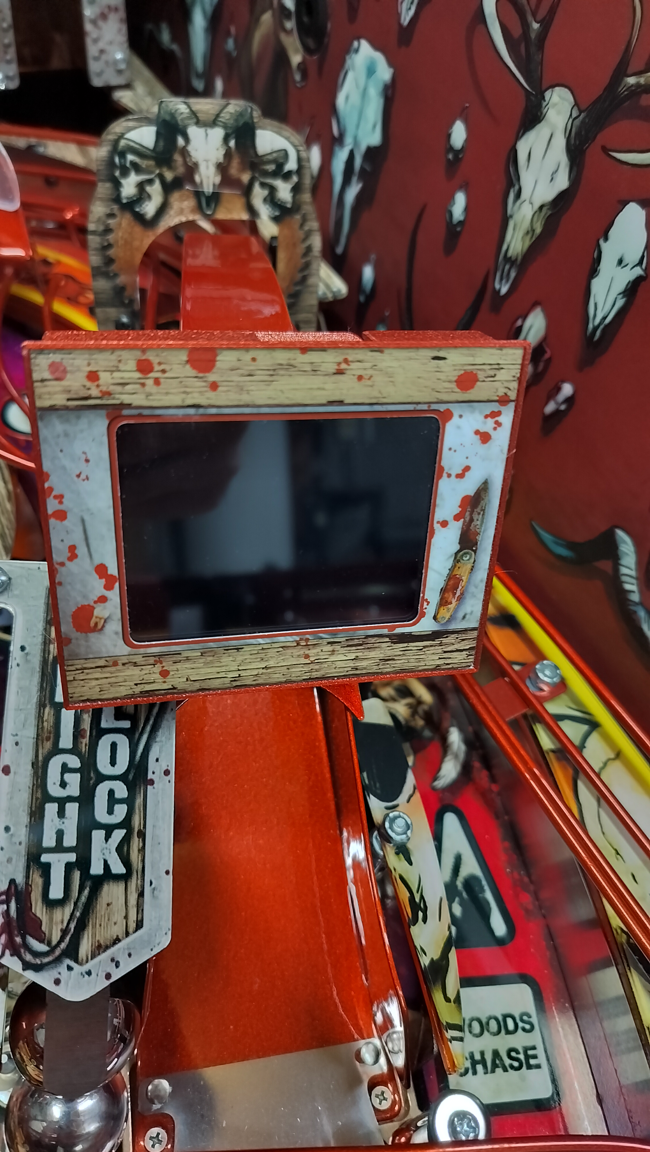 Texas Chainsaw Massacre Playfield display