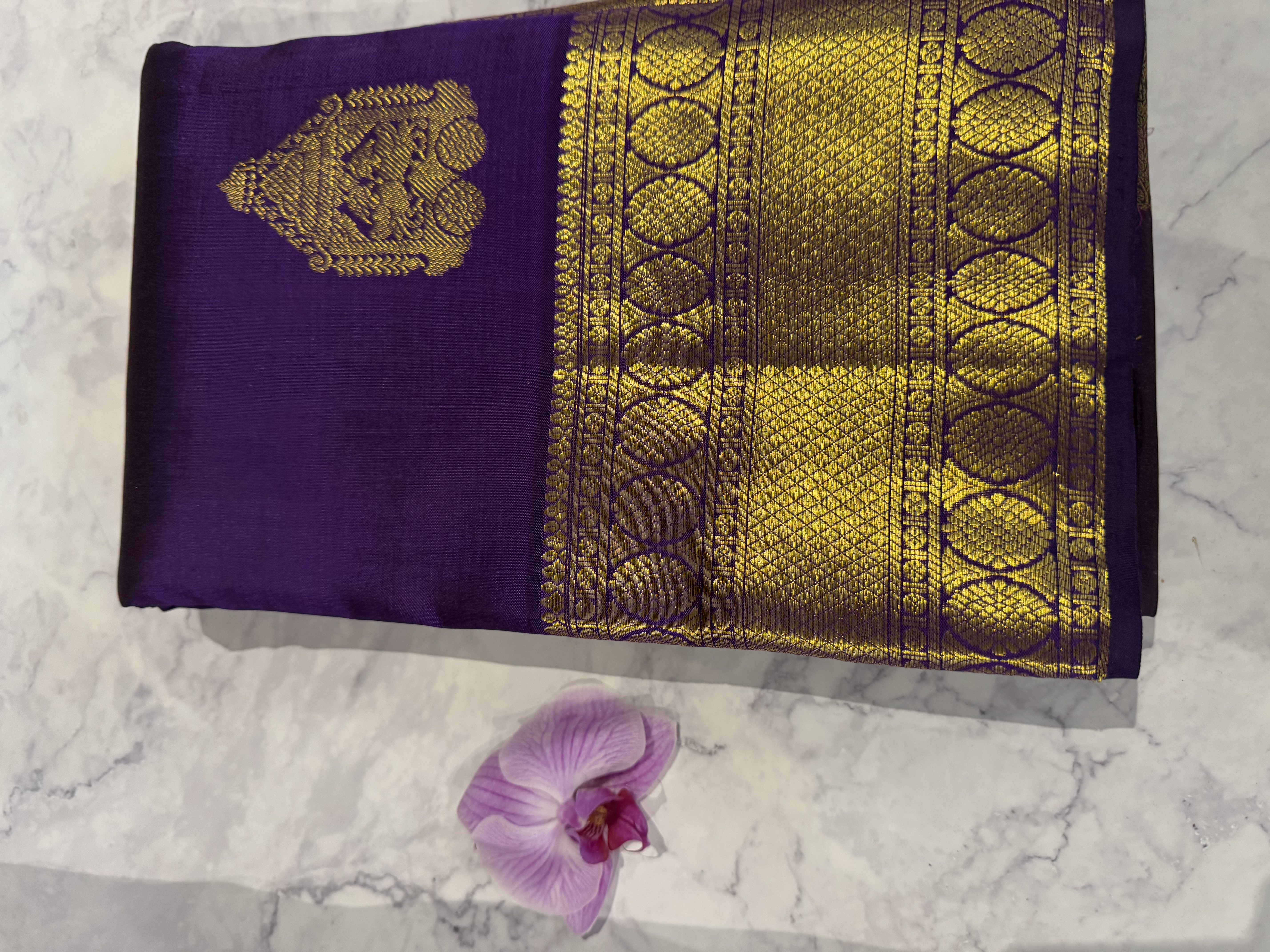 Purple pure silk saree collection