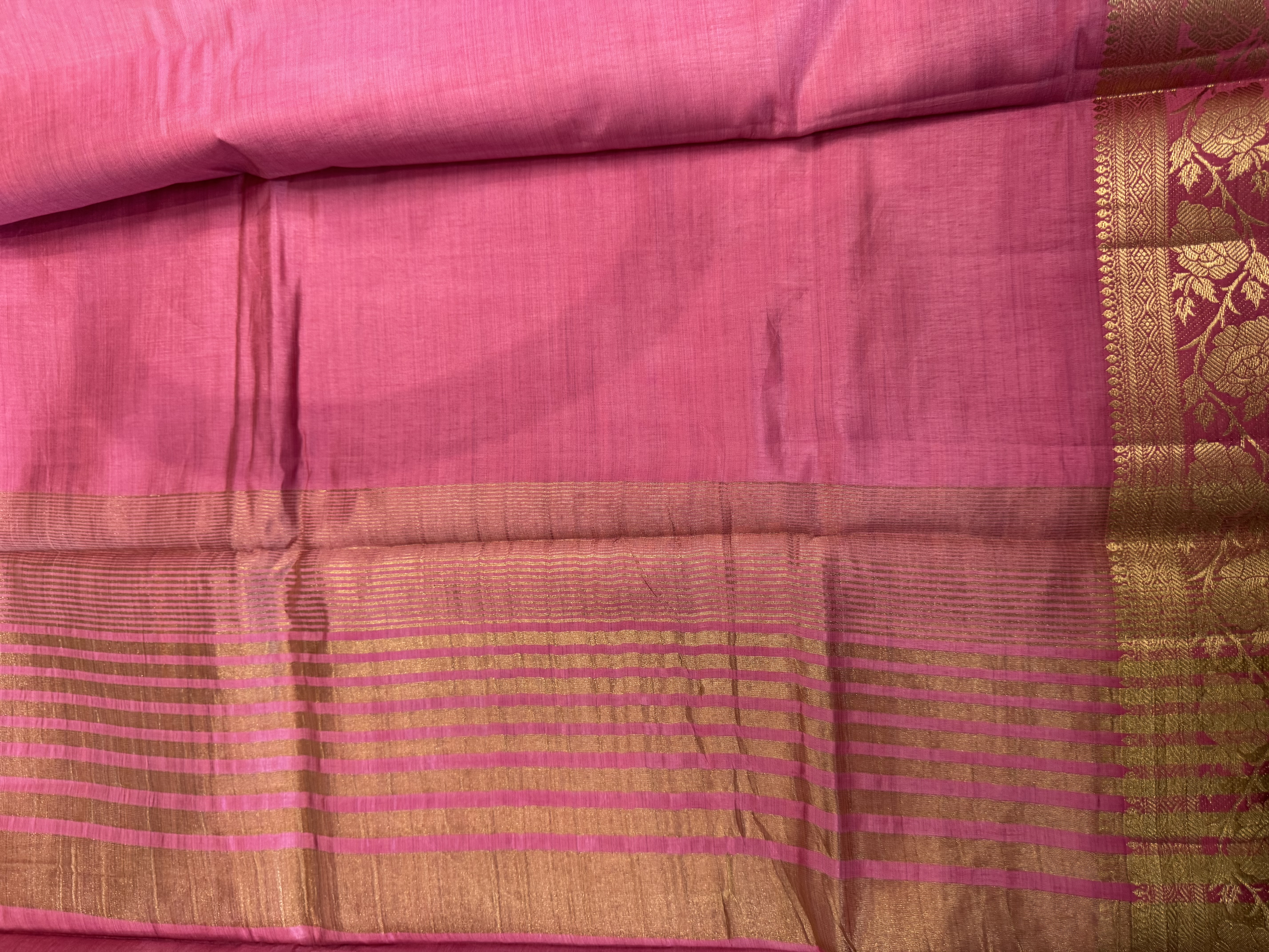 Pastel pink mango silk cotton