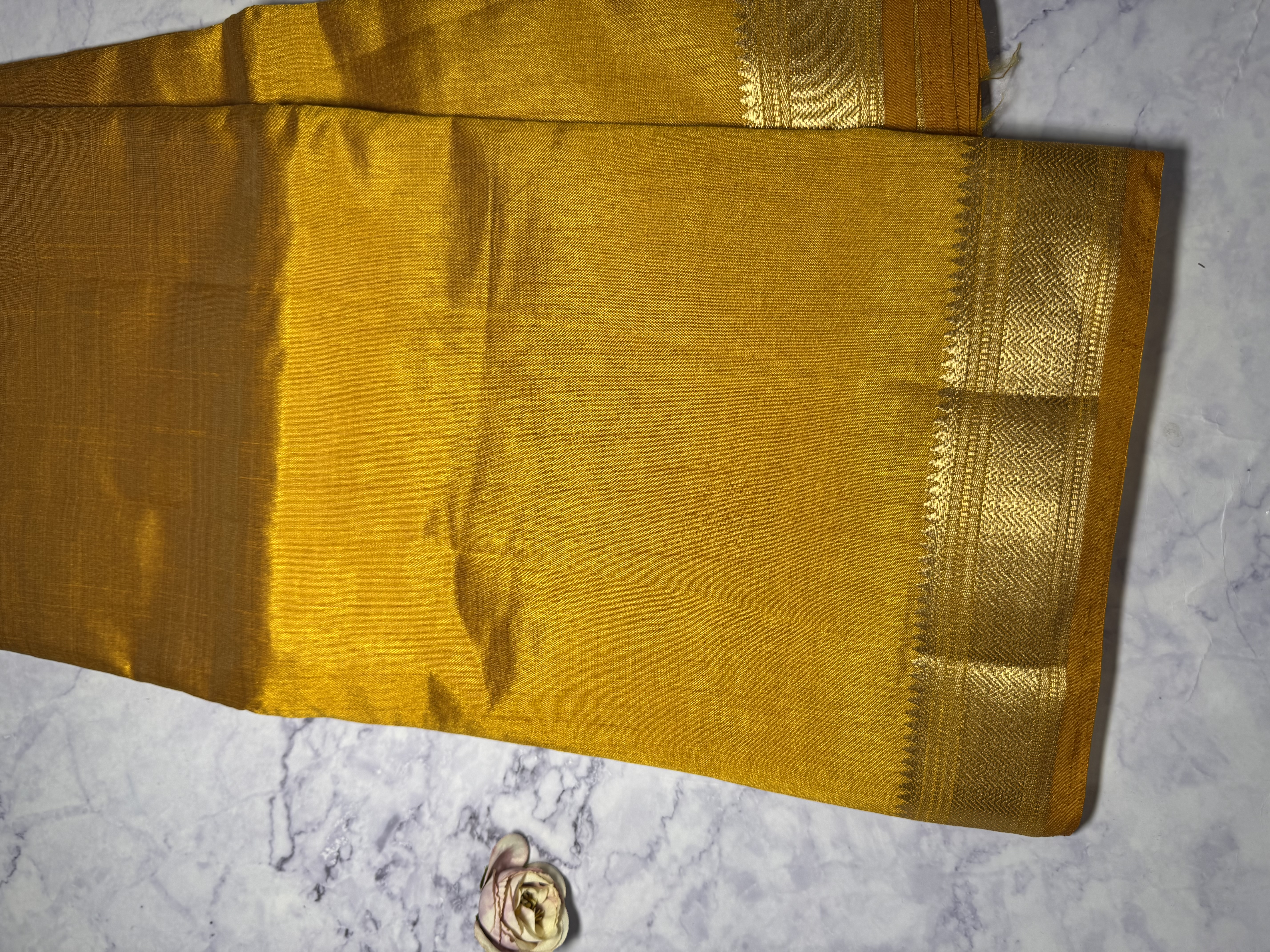 Mango yellow mango soft silk saree