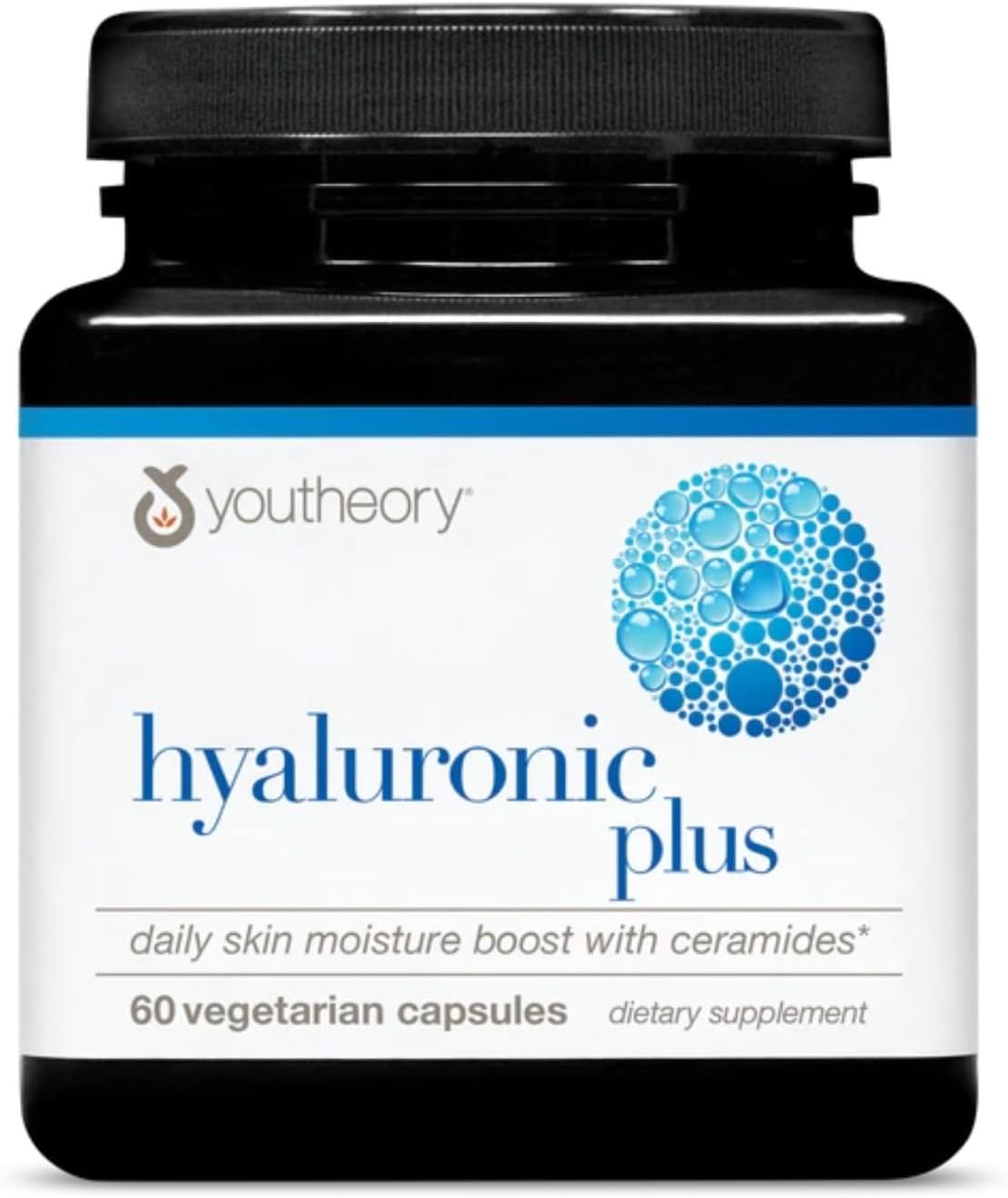 Hyaluronic Plus - Suplemento de ácido hialurónico con ceramidas, vitamina C, biotina y más