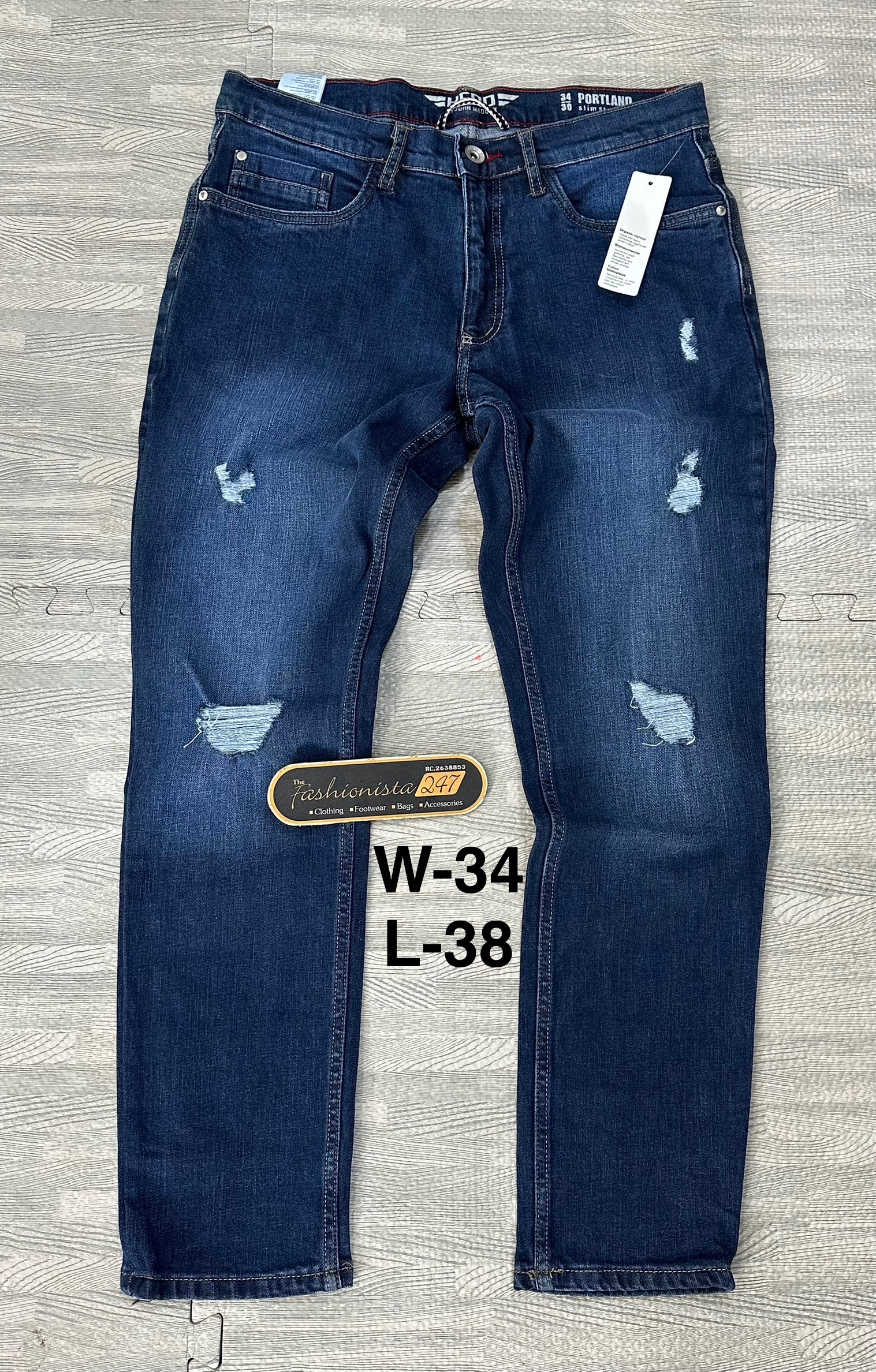 Men's Distressed Jeans