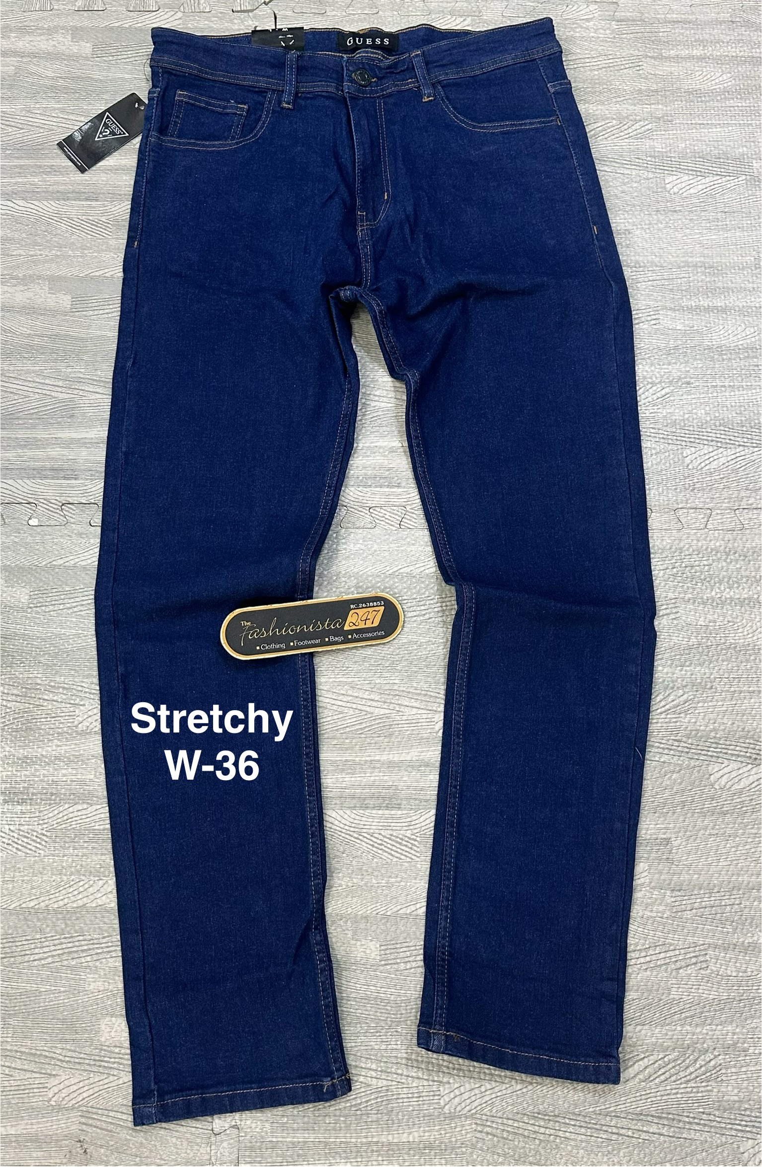 Men's Stretchy Blue Jeans