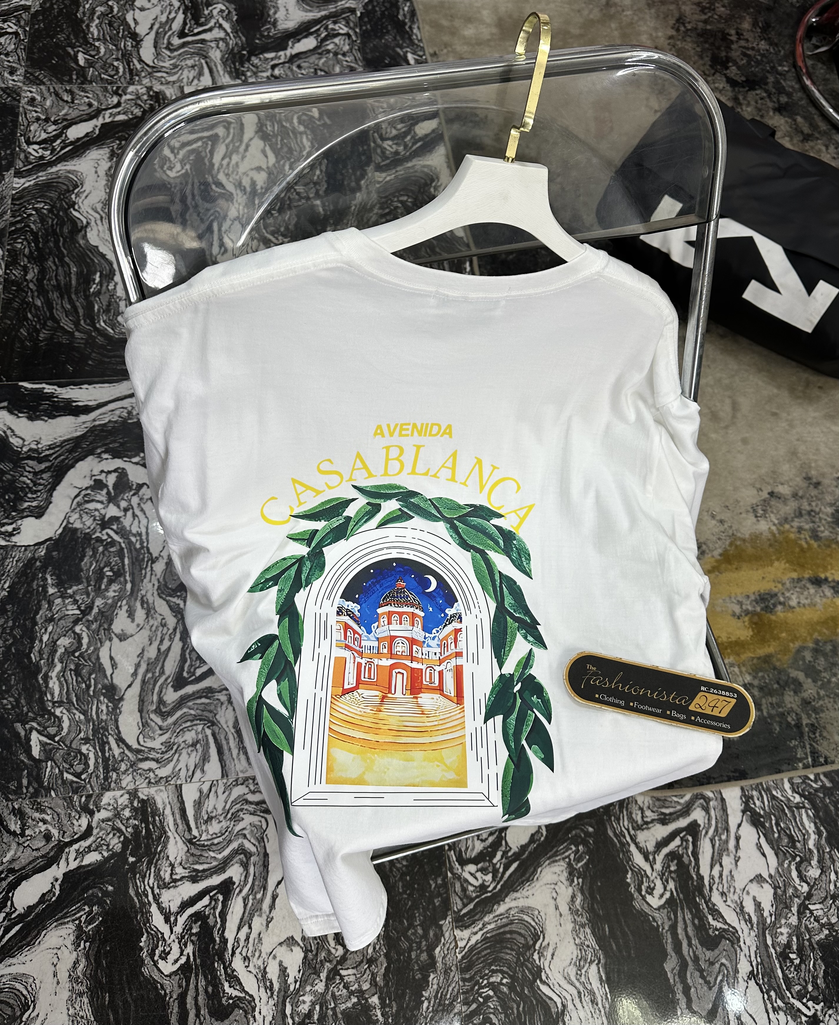 Casablanca White Graphic T-Shirt