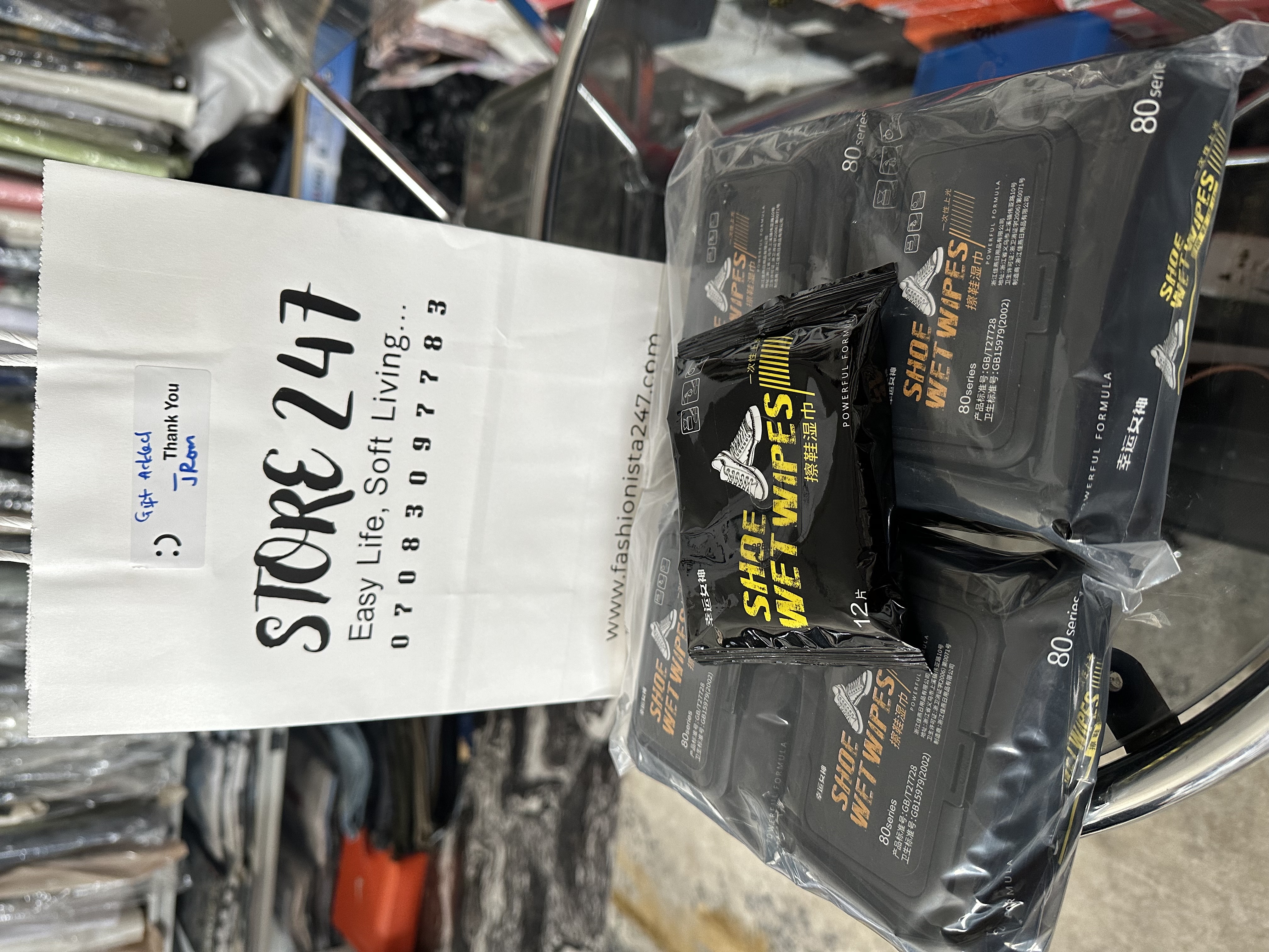 Quick Shoe Cleaning Wipes