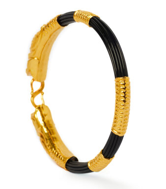 Gold and Black Bangle