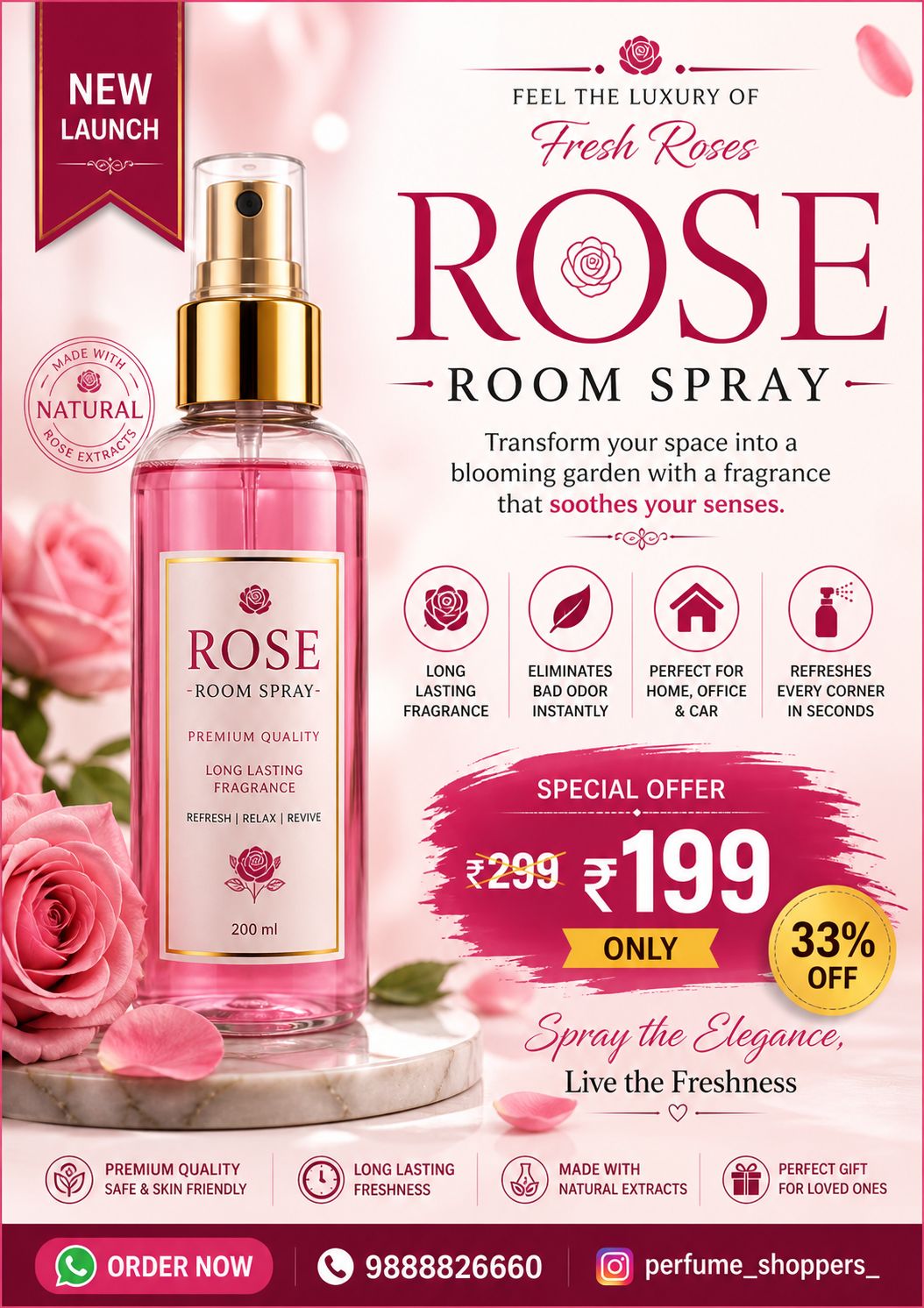 Rose Air Freshener